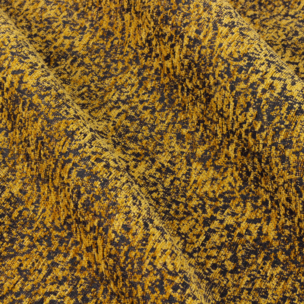 Paoletti Galaxy Gold Chenille Eyelet Curtain 229 x 137cm Image 5
