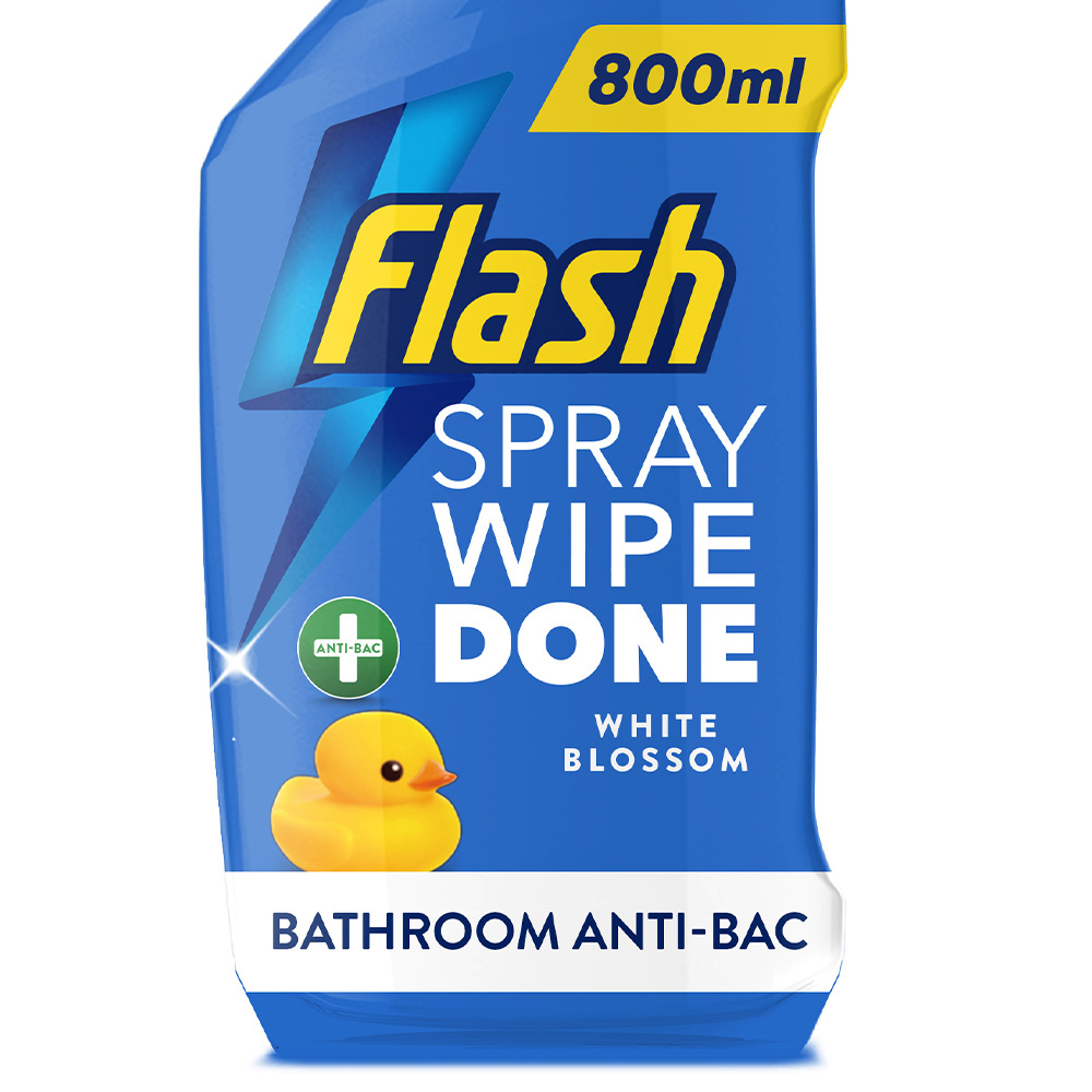Flash Spray Wipe Done Bathroom Anti-Bacterial Multi Purpose Cleaning Spray 800ml Image 3
