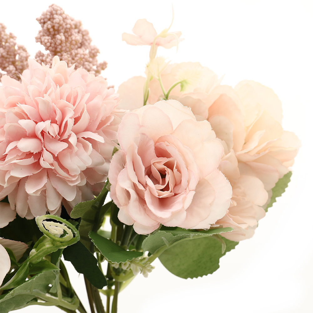 Living and Home Pink Artificial Silk Flower for Wedding Image 3
