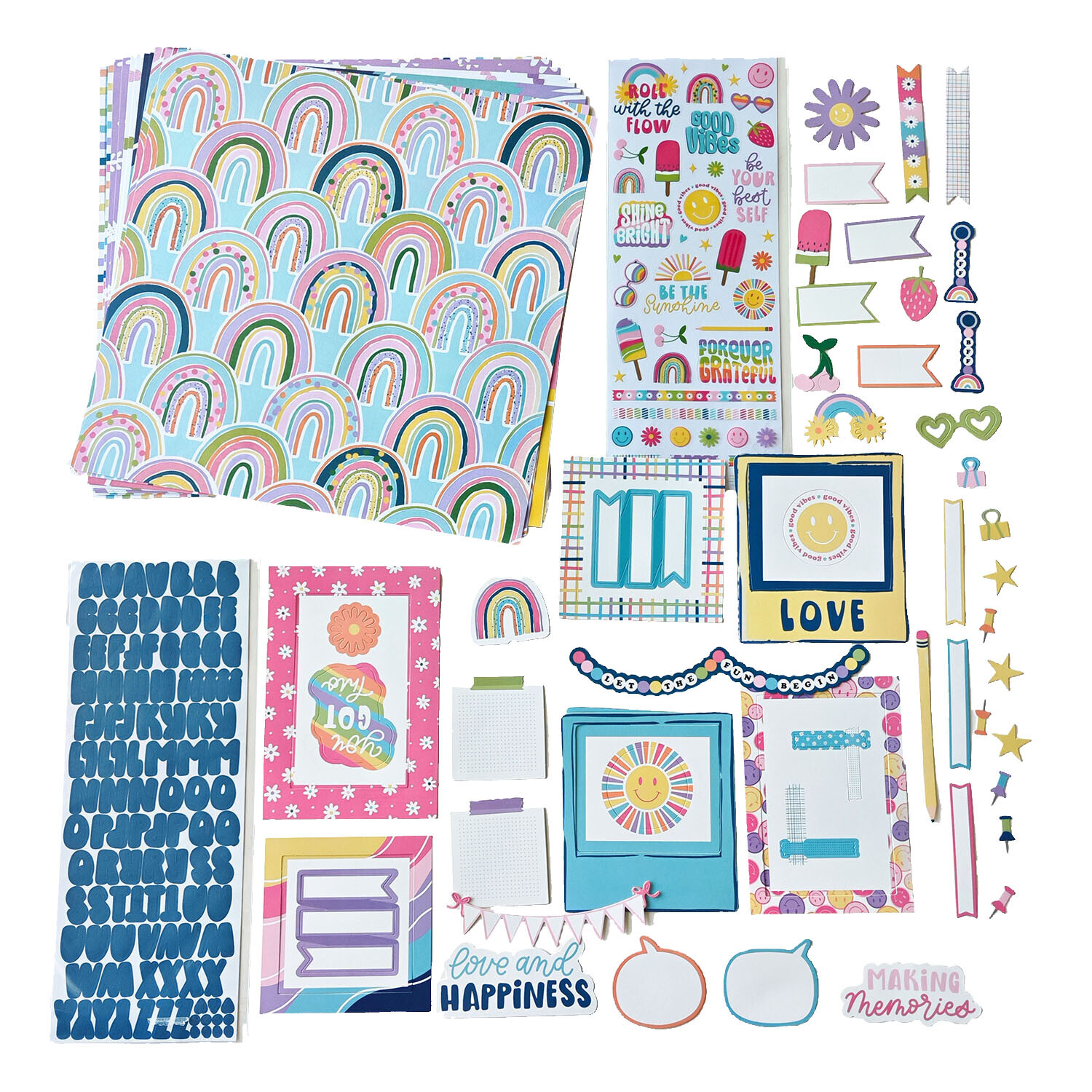 62 Piece Paper Crafting Kit  - Multicolour Image 1