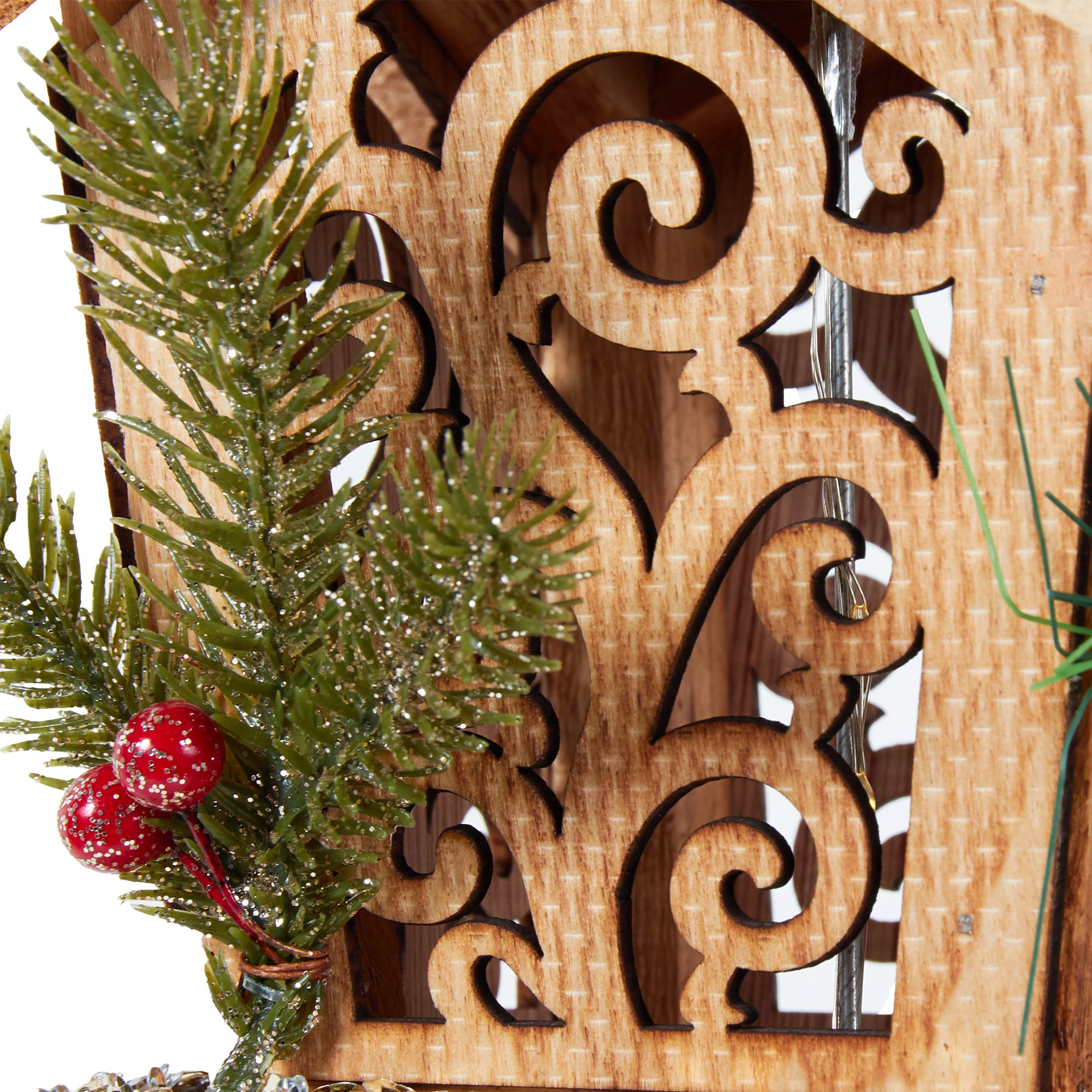 LED Wooden Traditional Lantern Image 5