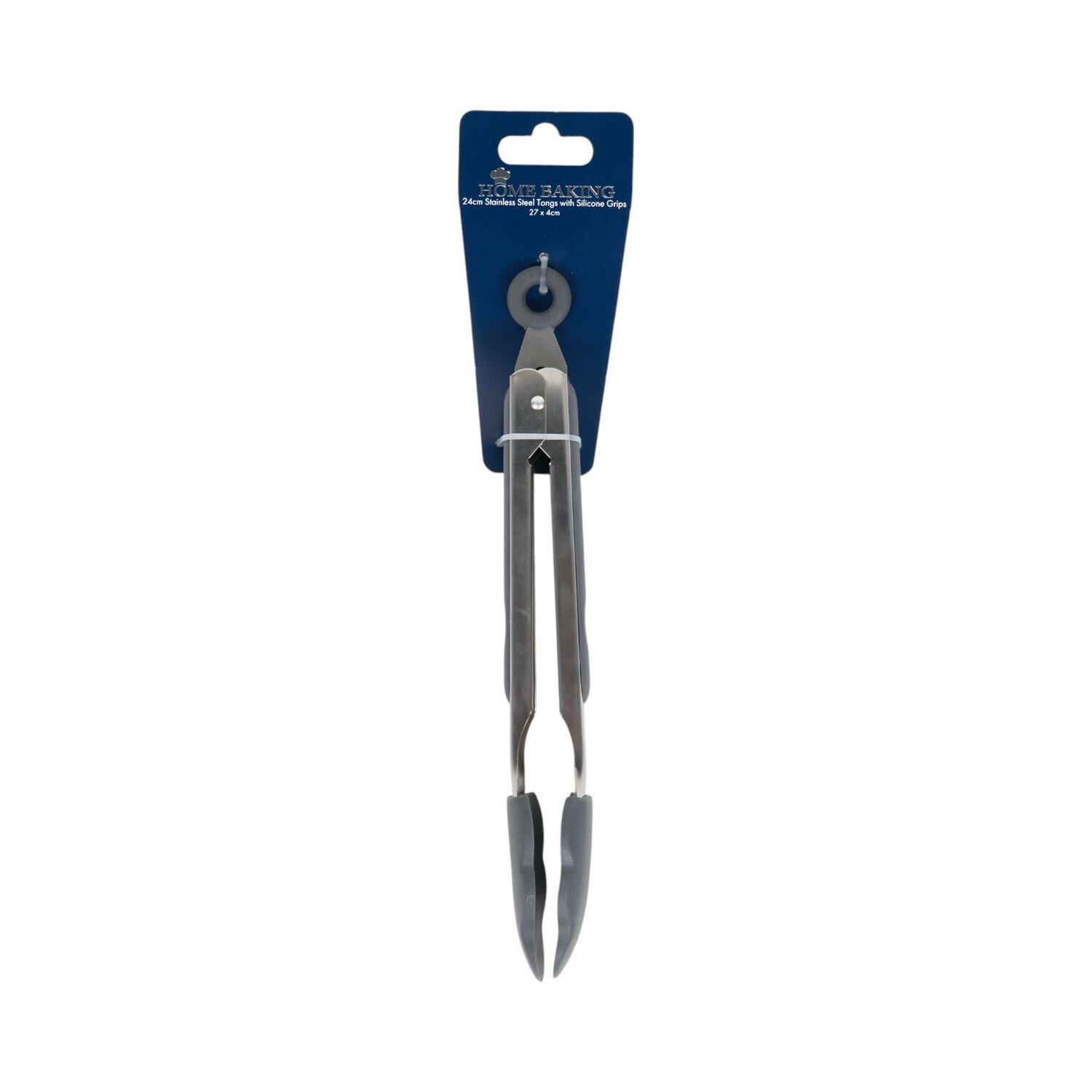 Stainless Steel and Silicone Food Tongs 9in 24cm Image 3