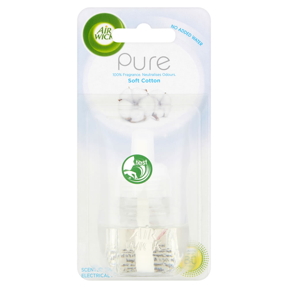 Air Wick Pure Soft Cotton Air Freshener Refill 19ml Wilko