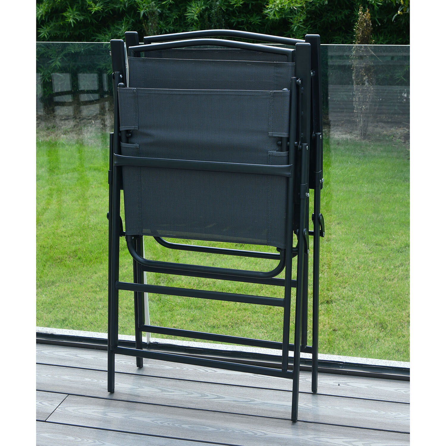 Outdoor Essentials Atlanta Folding Bar Set - Black Image 4