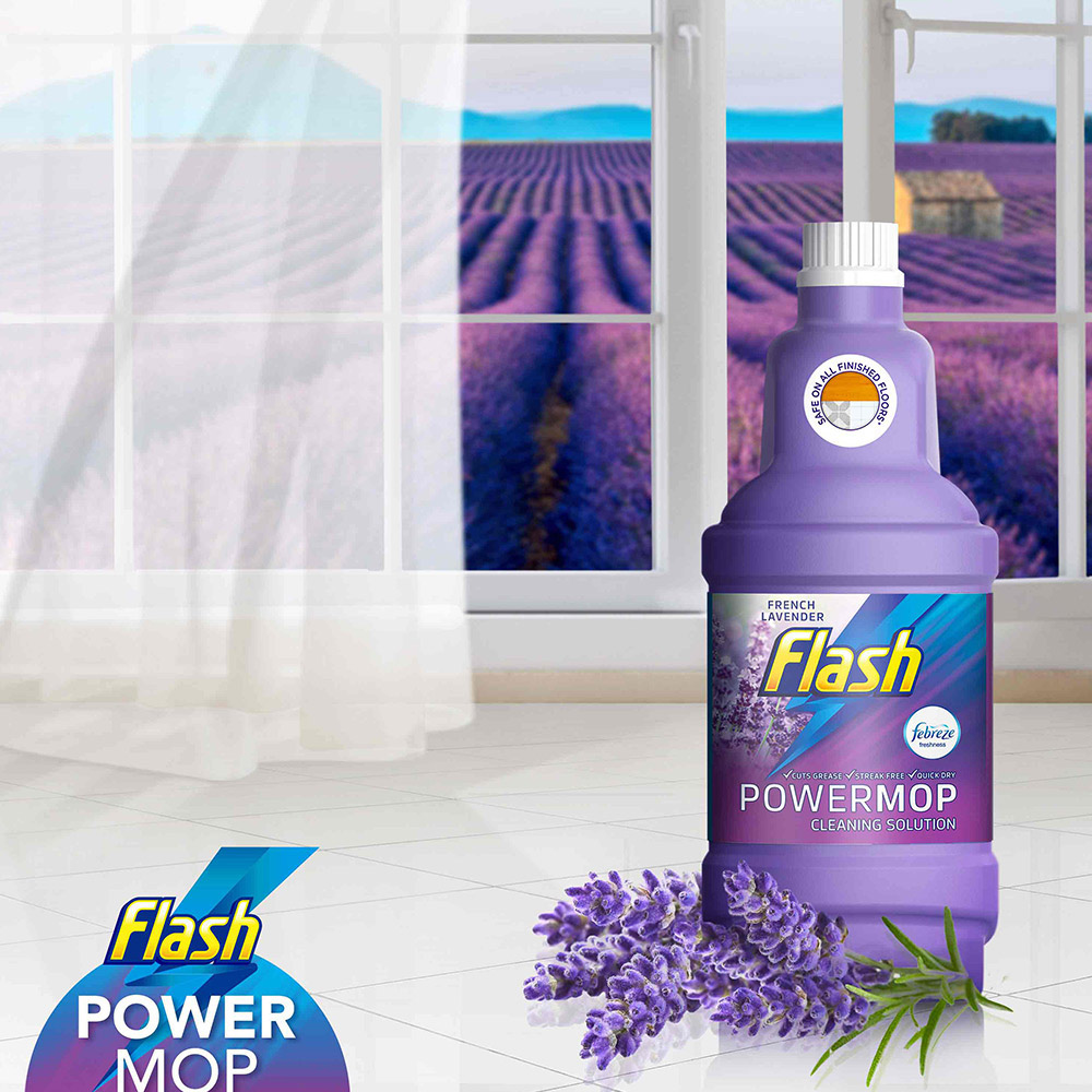 Flash PowerMop Lavender Floor Cleaner Refill 1.25L Image 5