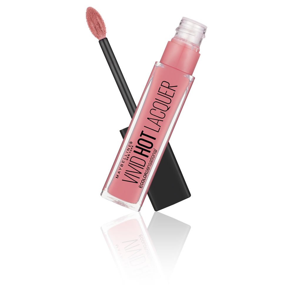 Maybelline Color Sensational Vivid Hot Lacquer Liquid Lipstick 66 Too Cute Image 3