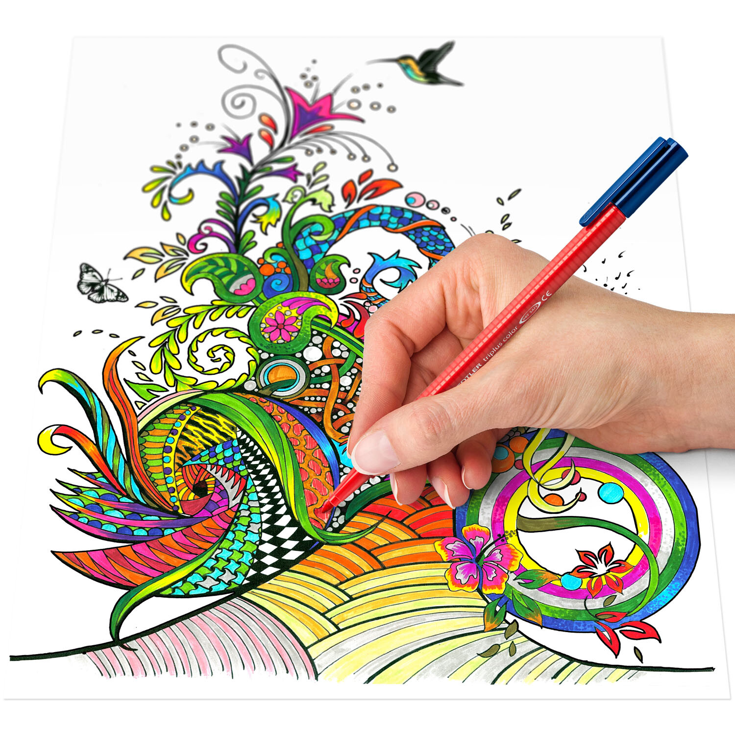 Staedtler Triplus Brilliant Colour Fibre Tip Pen 20 Pack Image 3