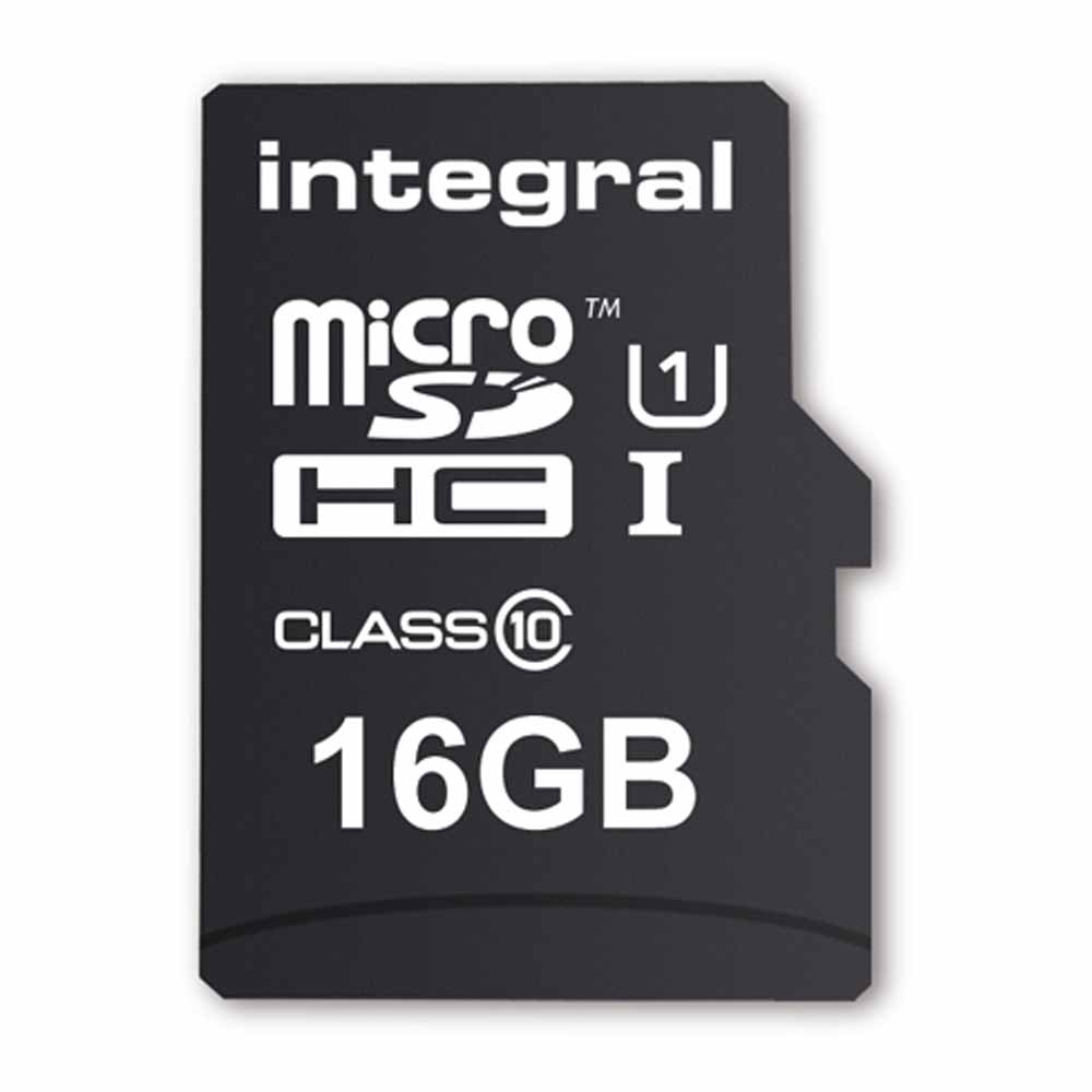 Integral 16GB C10 MSDHC Card + Adaptor Image 2