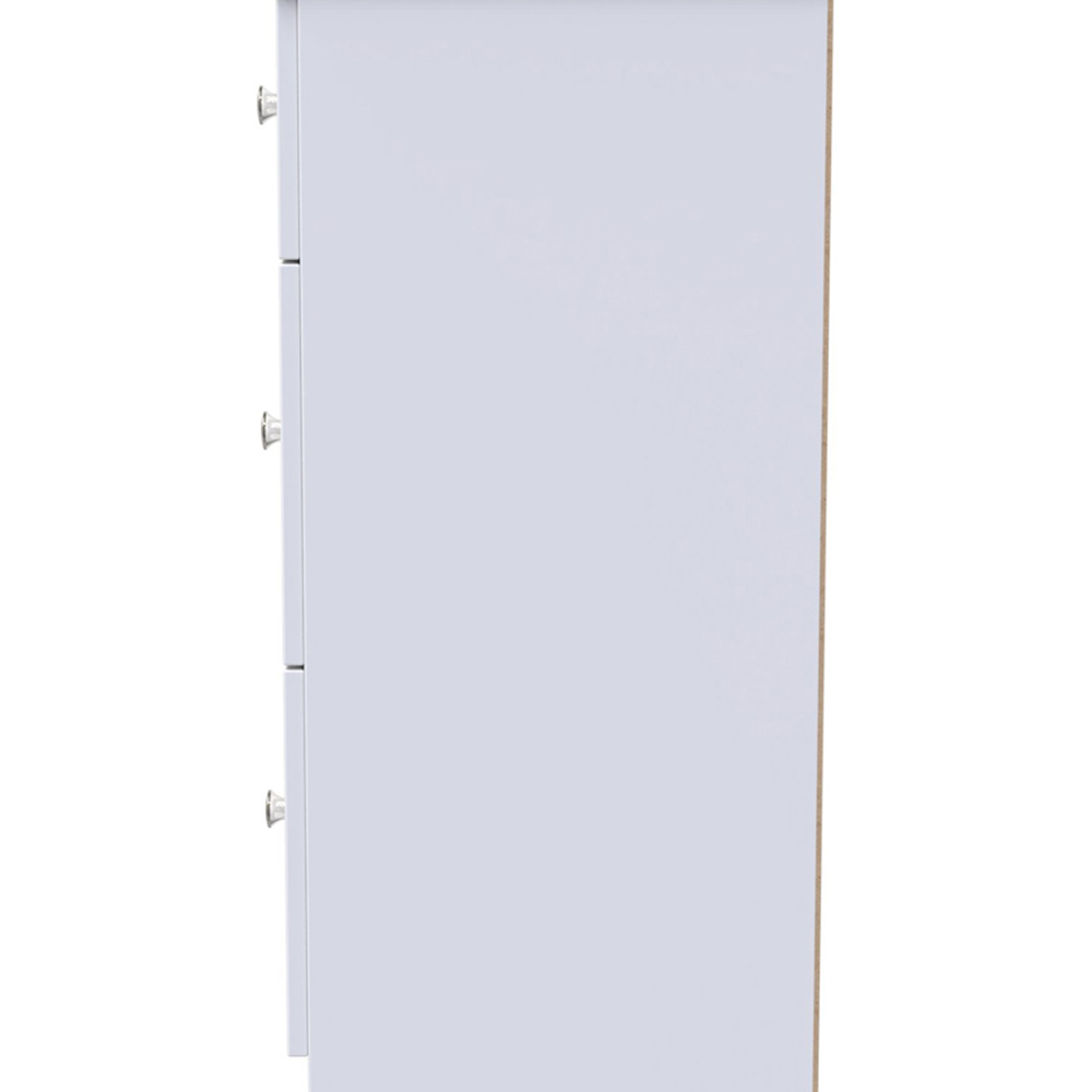 Crowndale Yarmouth 3 Drawer White Deep Chest Ready Assembled Image 3