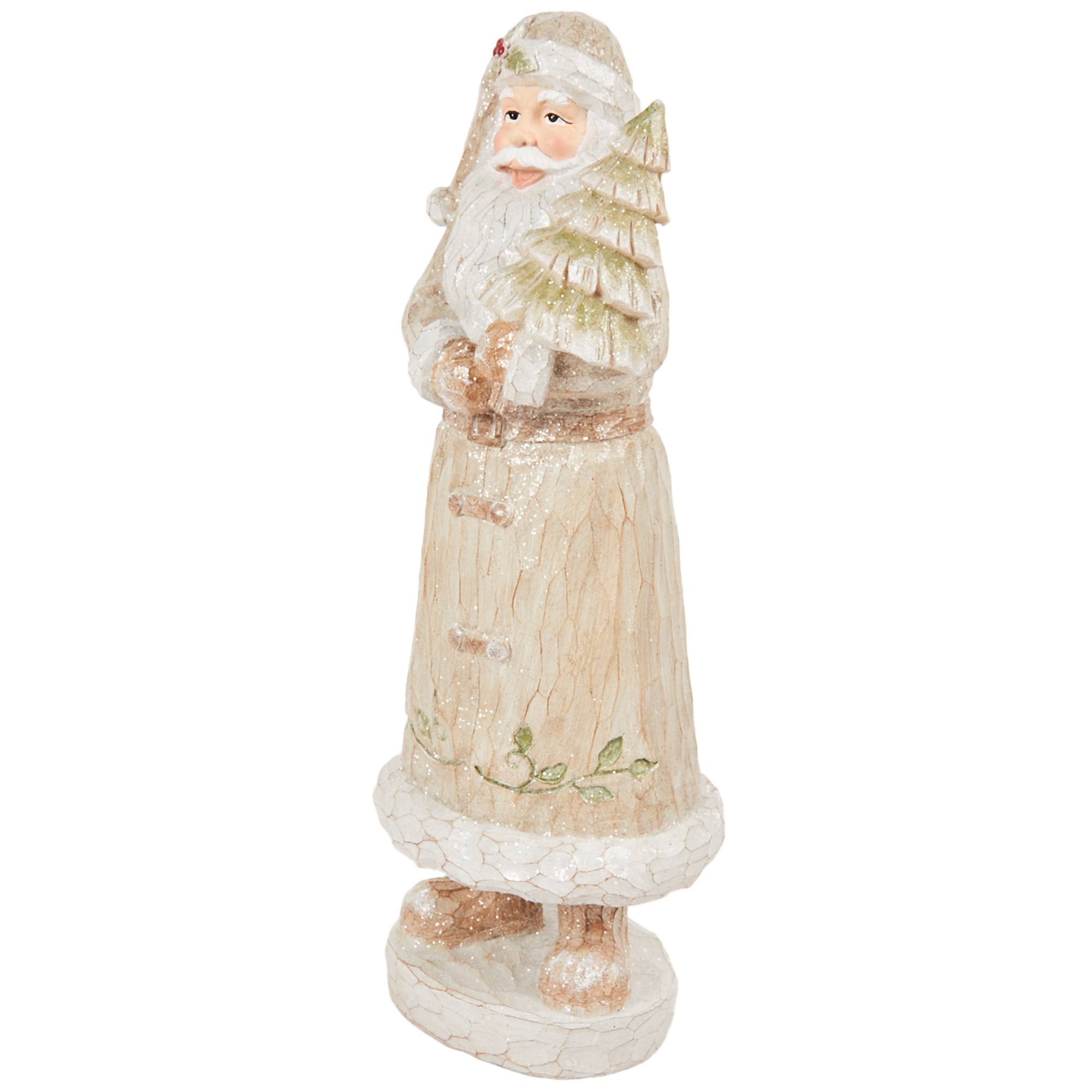 Wood Effect Santa Ornament Image 3