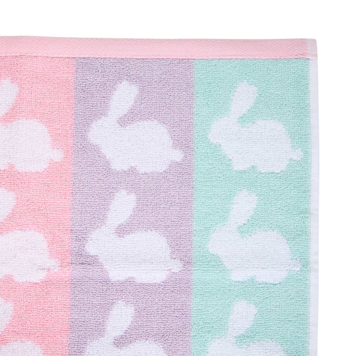 Pastel Bunnies Hand Towel - Multicolour Image 6