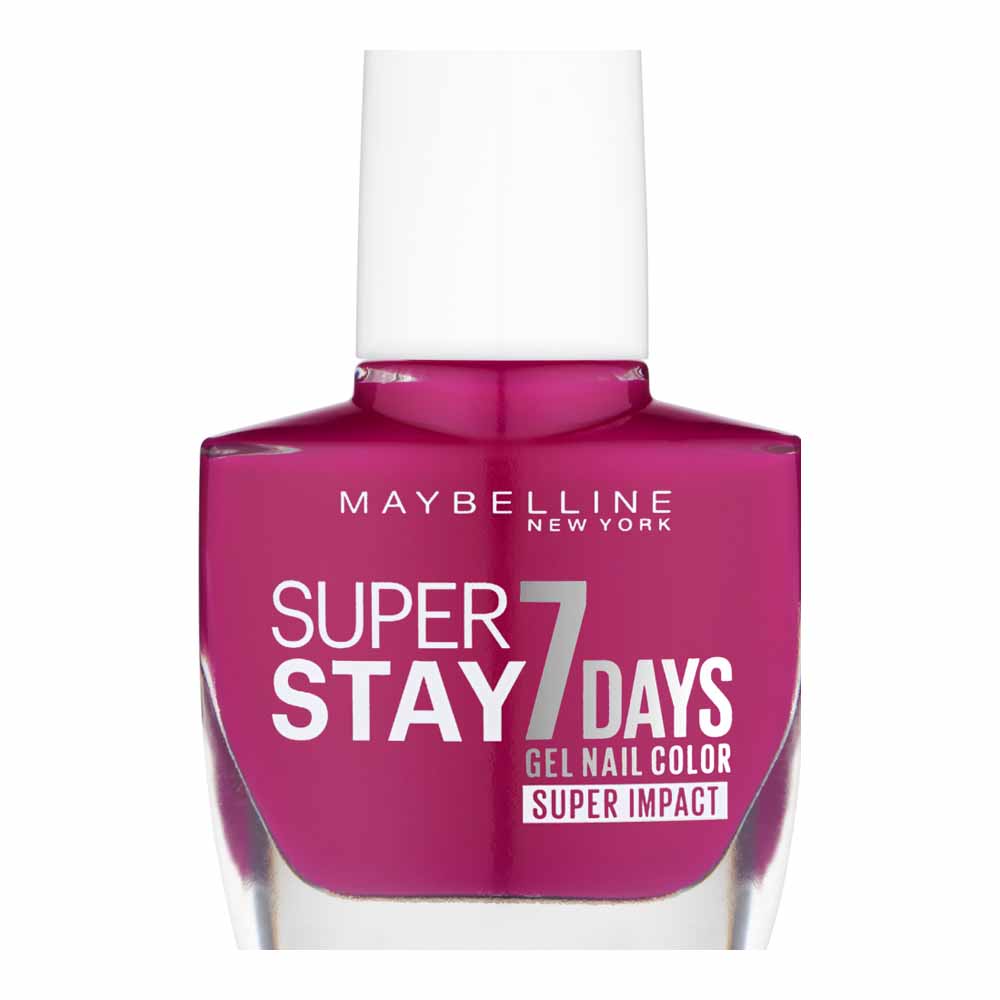 Maybelline SuperStay 7 Days Super Impact Nail Polish 24/7 Fuchsia 886 Image 1