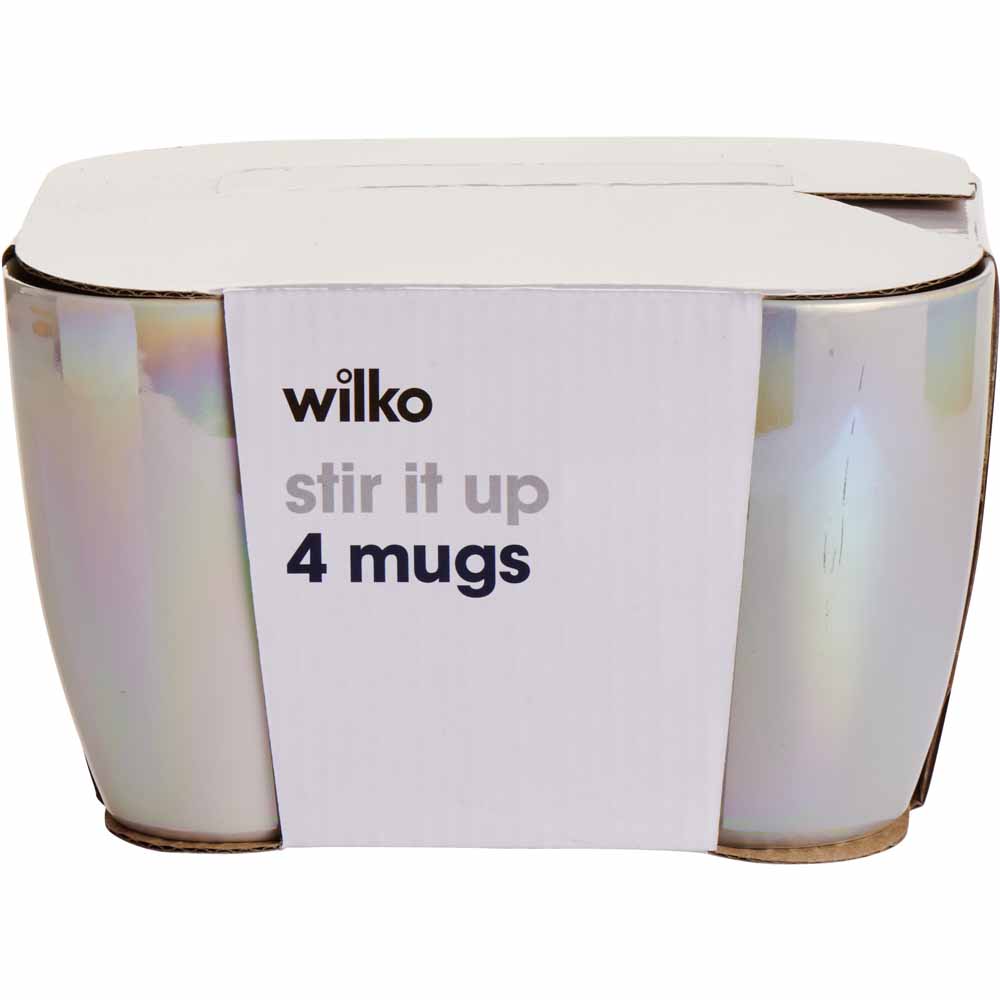 Wilko Pearlescent Mugs 4pk Image 9