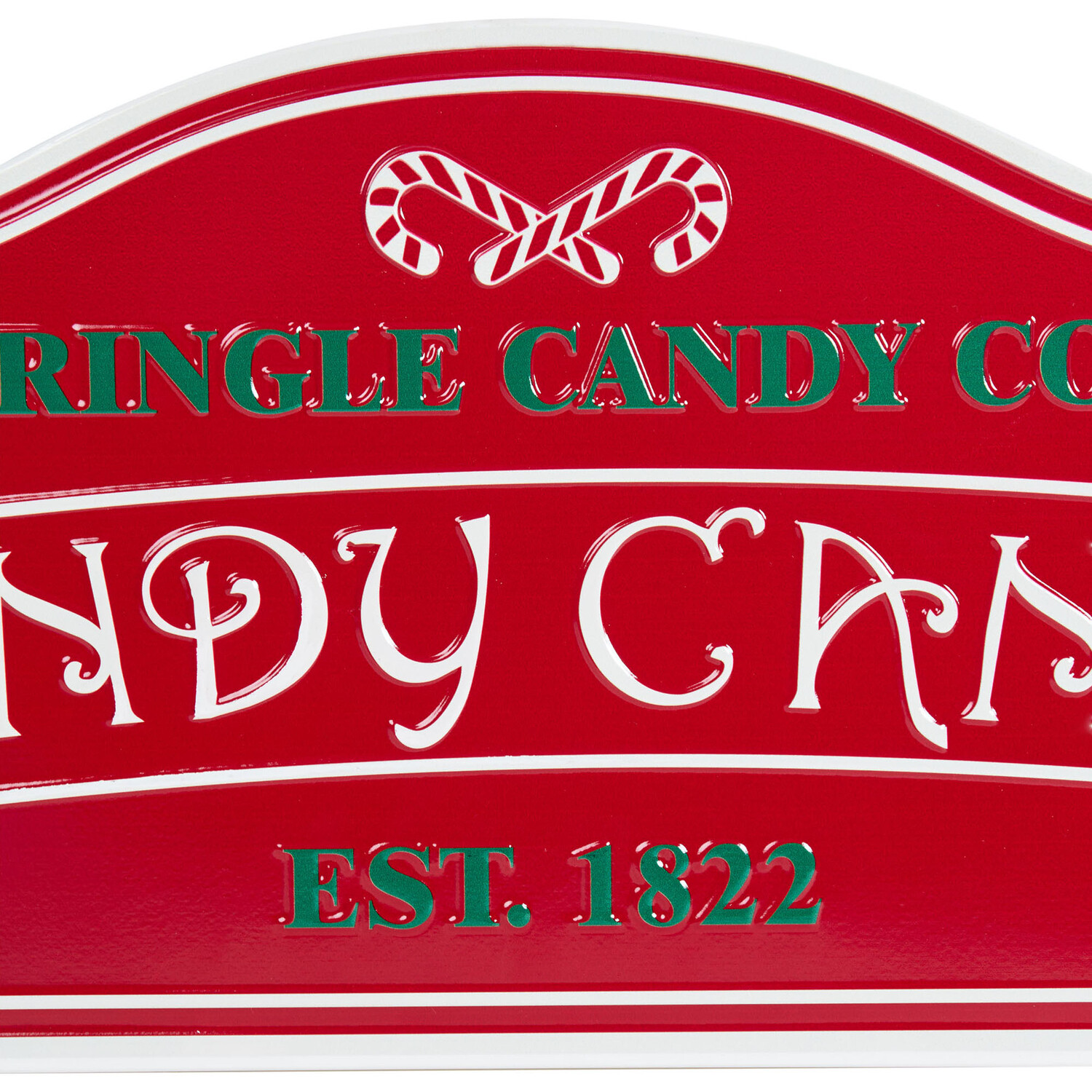 Traditional Candy Cane Plaque - Red Image 3