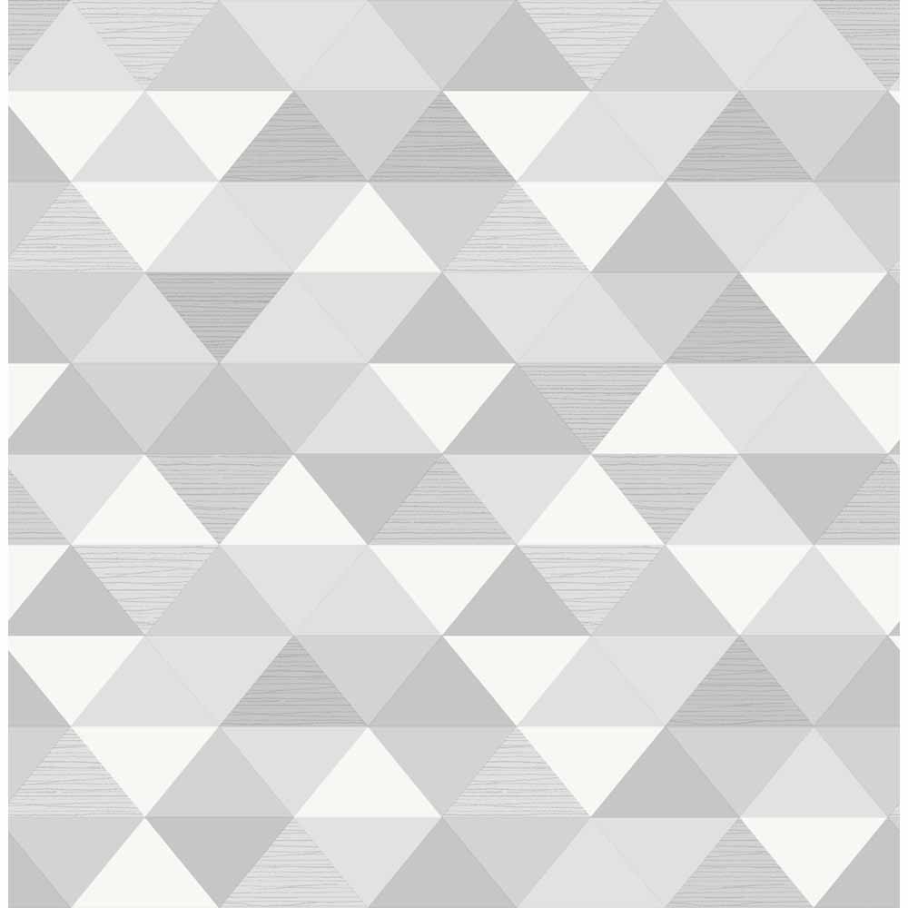 Wilko Geo Grey/Silver Wallpaper Image