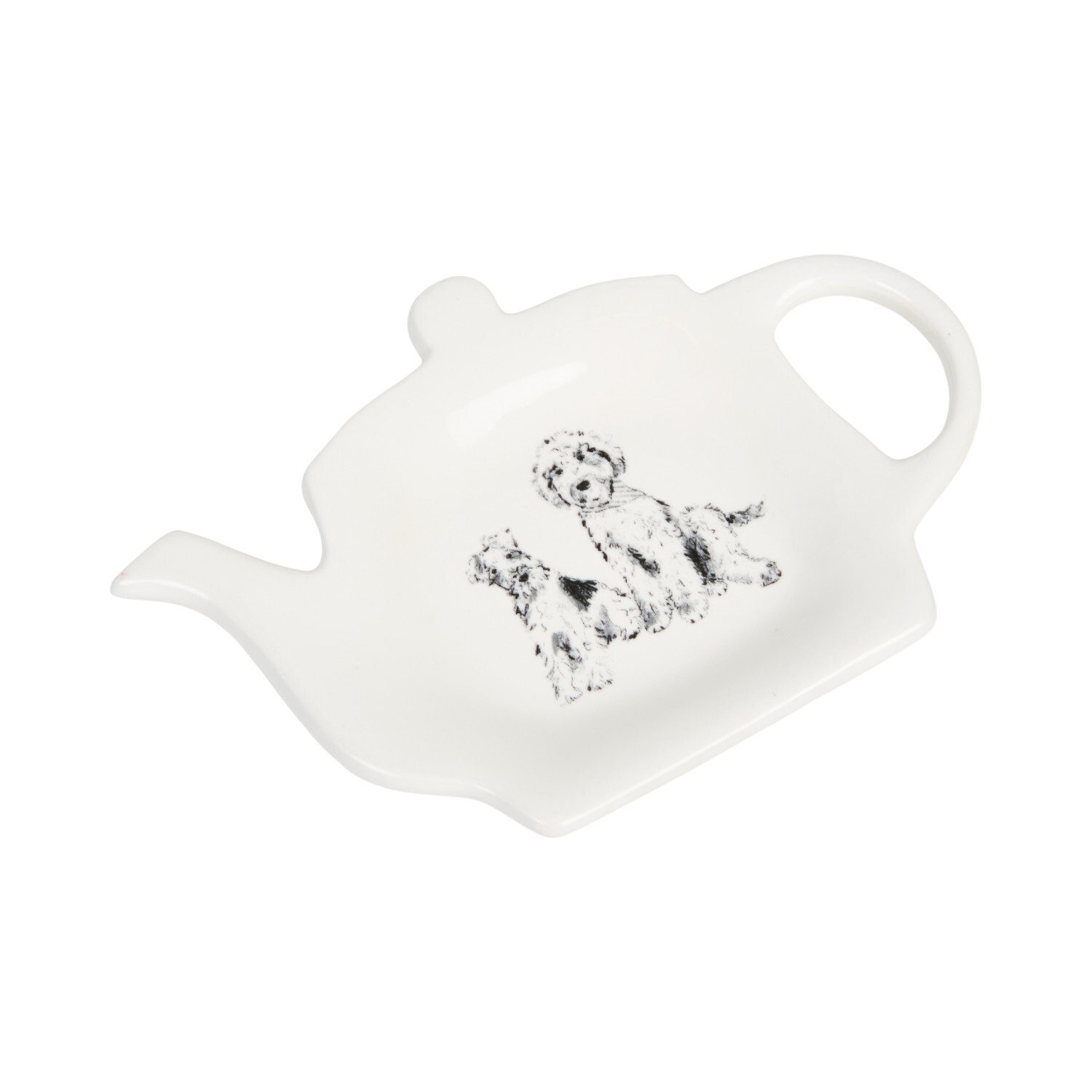 Waggy Tails Teabag Tidy White Image 3