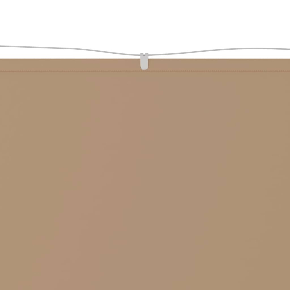 vidaXL Taupe Oxford Fabric Vertical Awning 1 x 10m Image 5