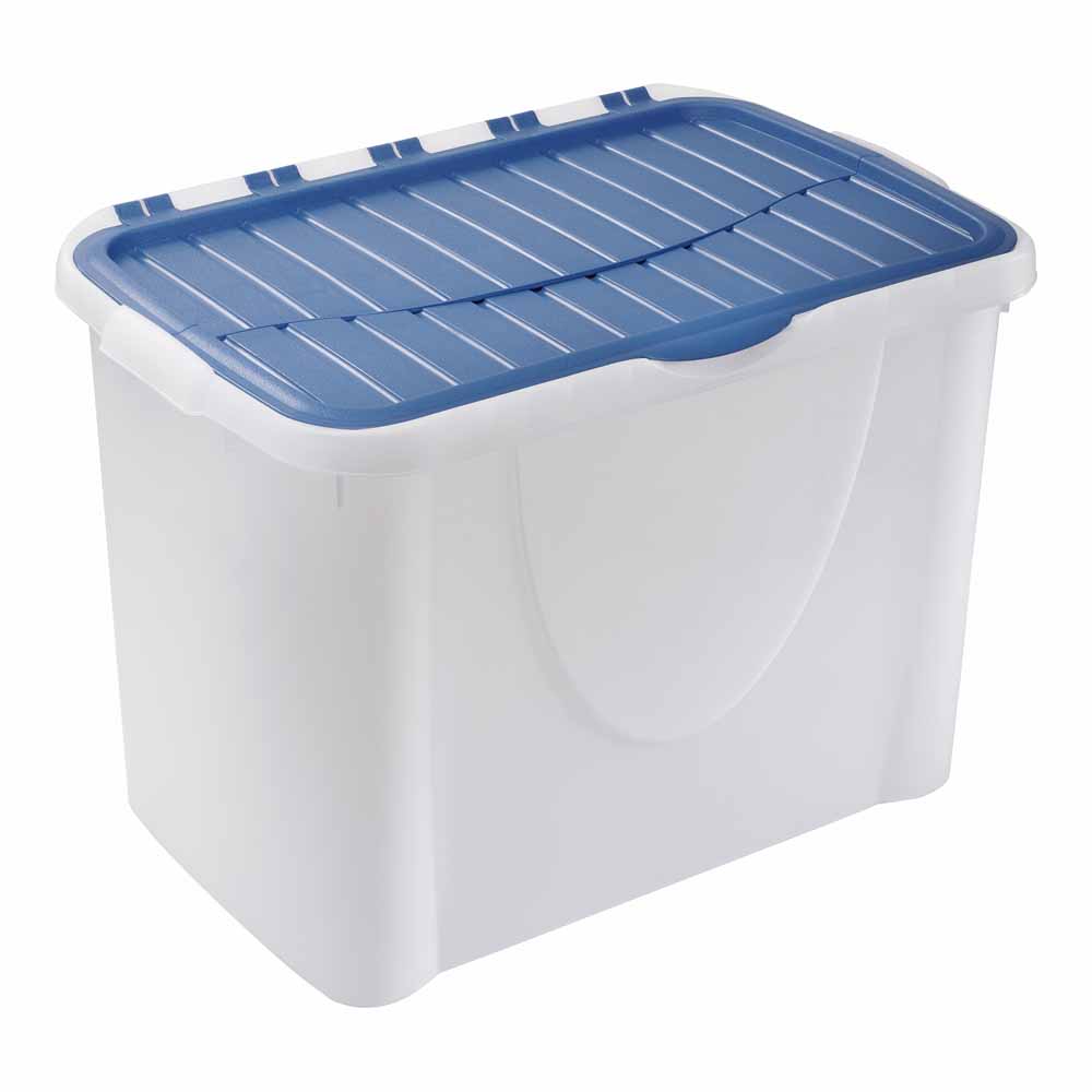 Wilko 60 Litre Flip Lid Blue Wilko