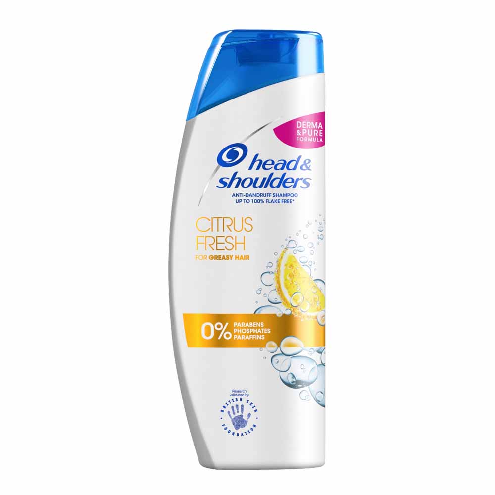 Head & Shoulders Citrus Fresh Anti Dandruff Shampoo 500ml Wilko