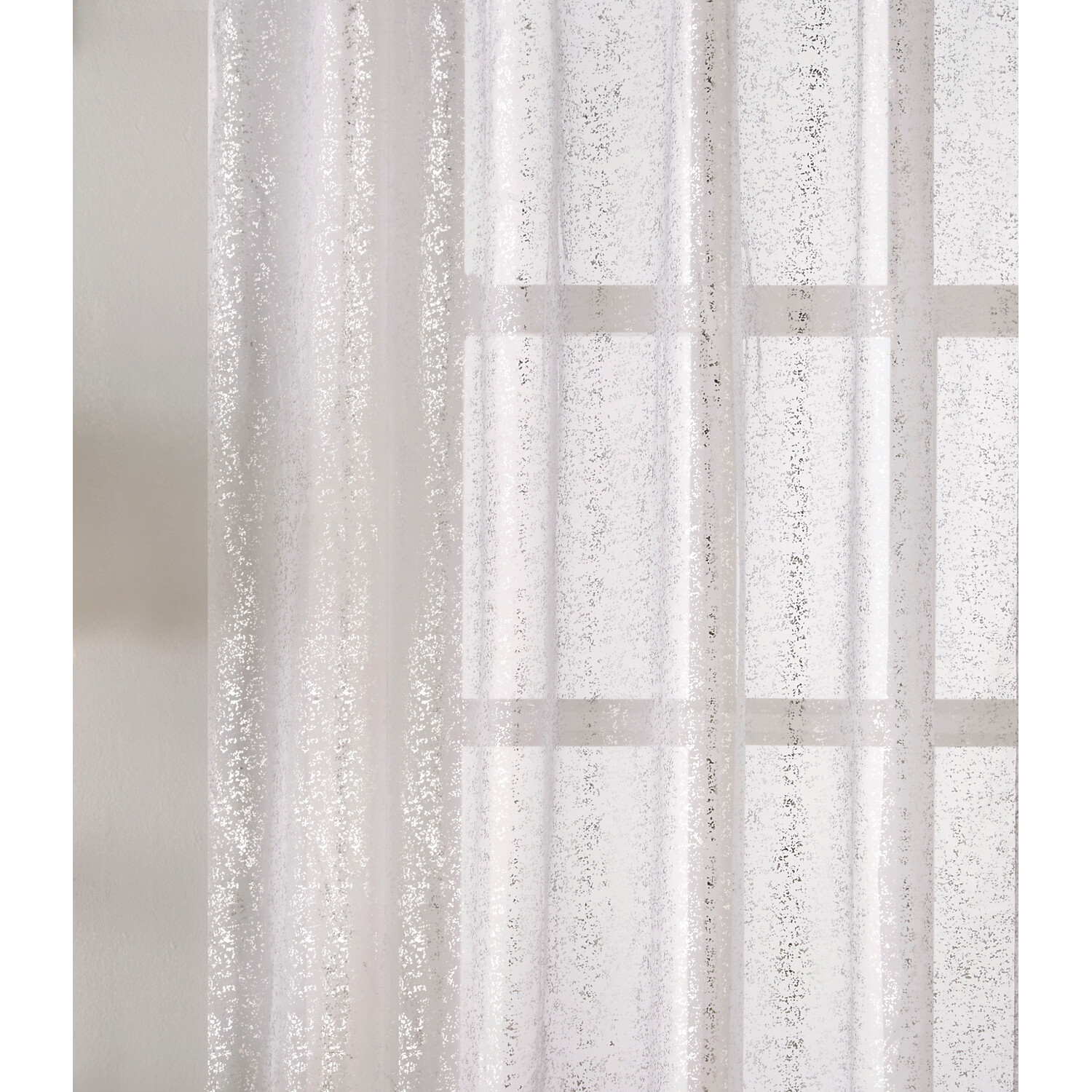 Pandora White Voile Panel Curtain 229 x 140cm Image 3