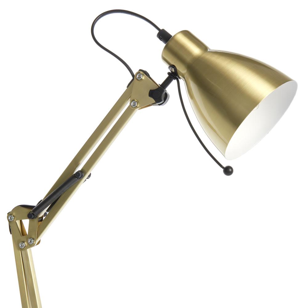 Wilko Gold Angled Task Lamp Image 4