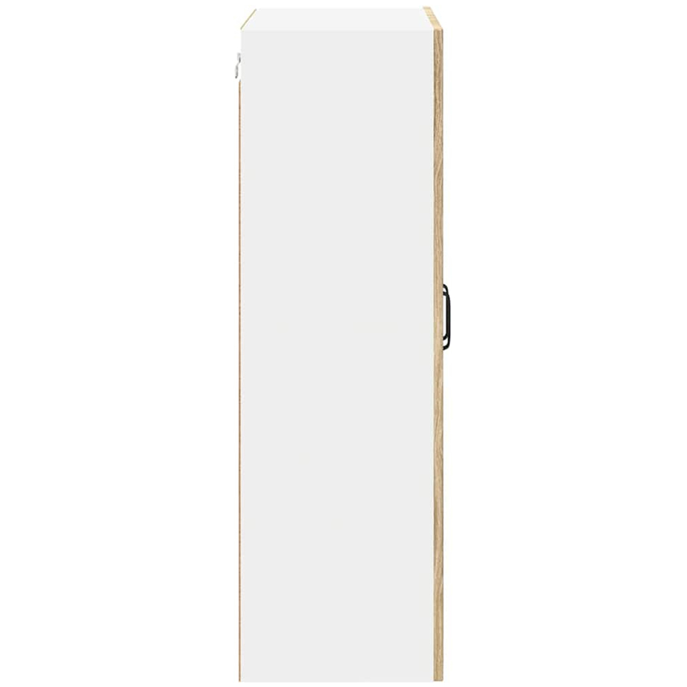 vidaXL 2 Glass Door Sonoma Oak Kitchen Wall Cabinet Image 6
