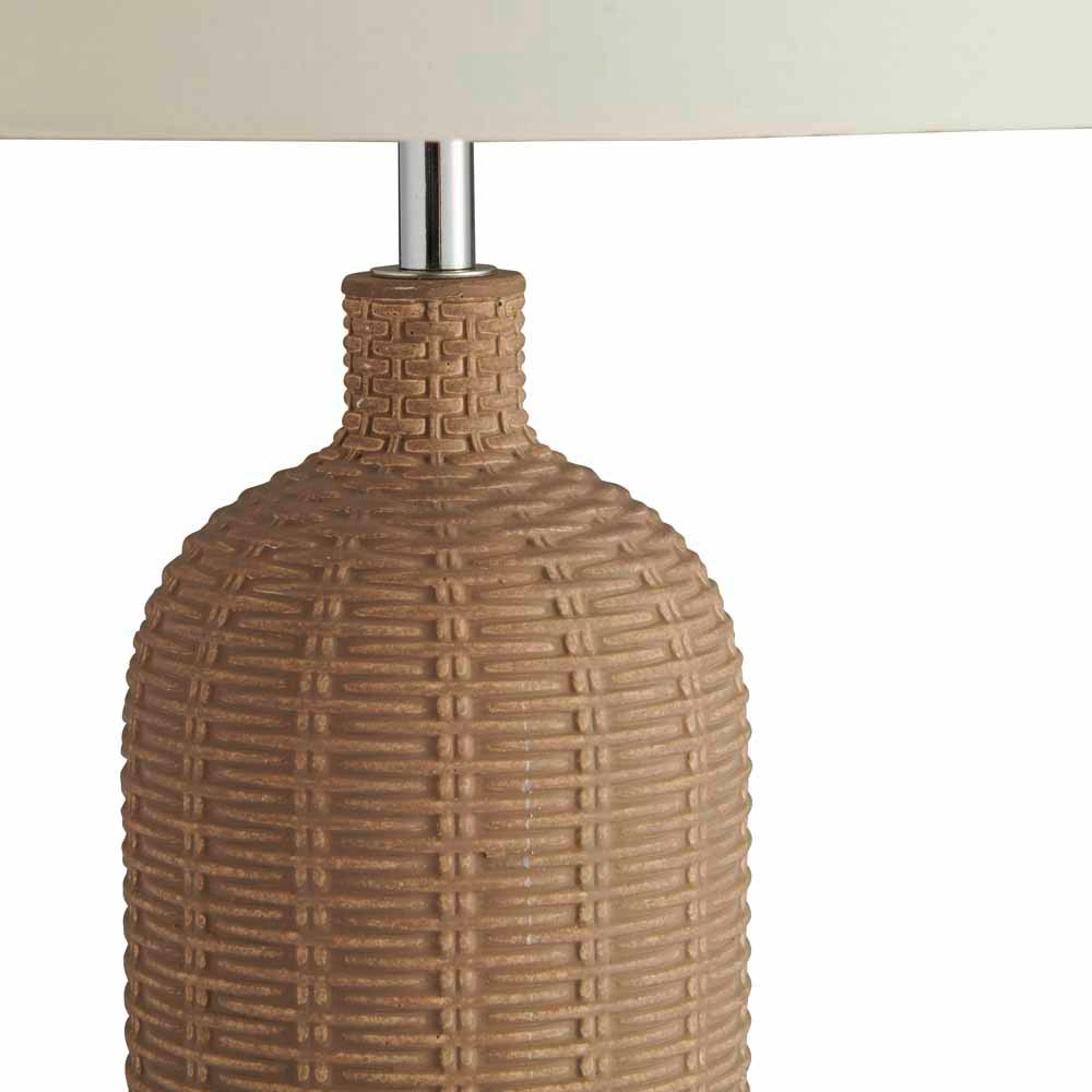 Wilko Natural Wicker Effect Table Lamp Image 3