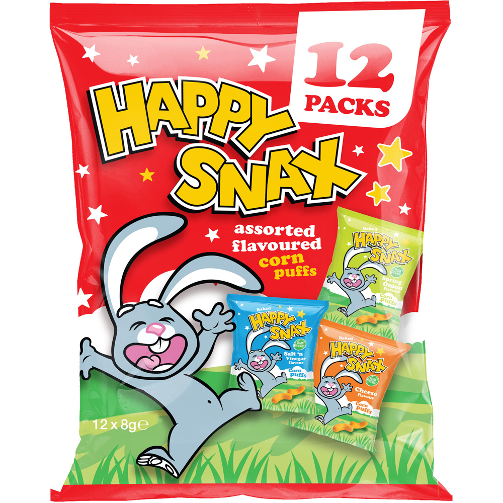 Happy Snax Assorted Crisps 12 Pack Image