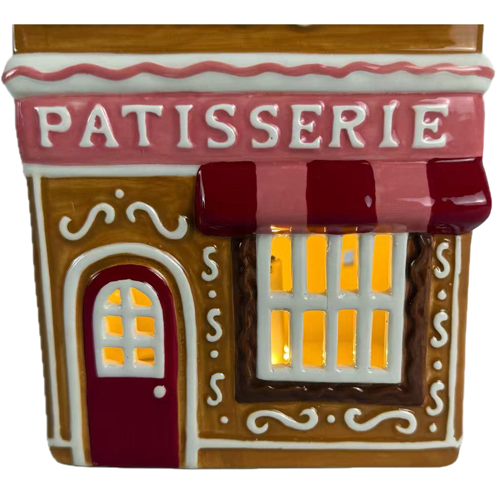 LED Gingerbread Patisserie Shop Decoration Brown Image 4