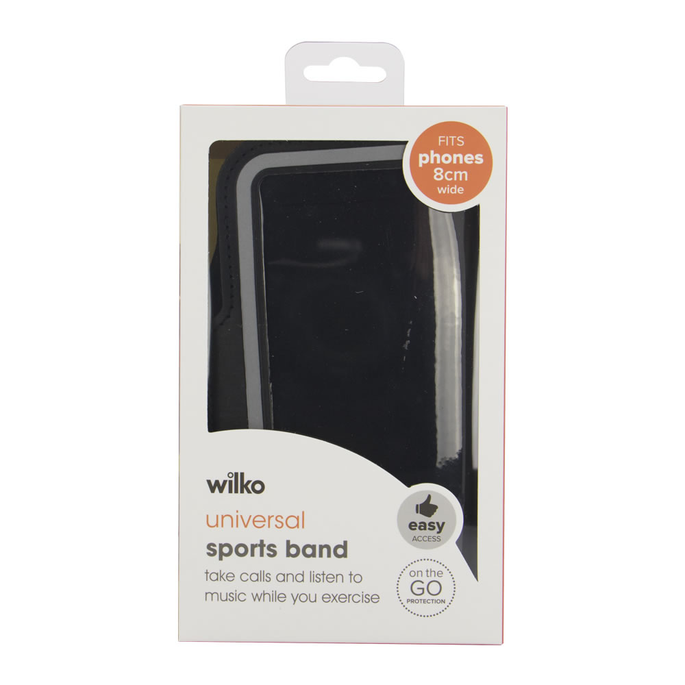 Wilko Universal Sports Phone Arm Band Image 1