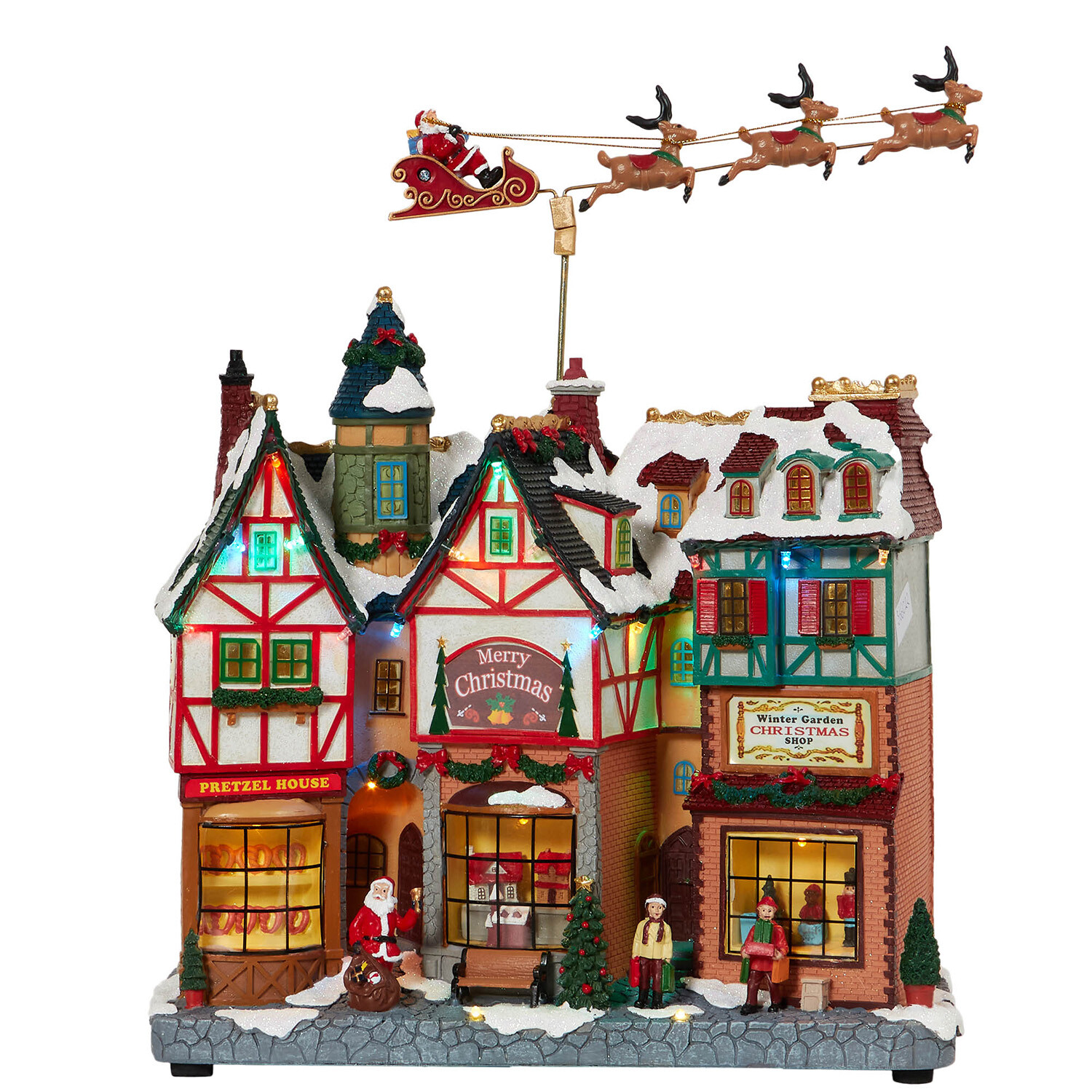 Christmas LED Village Model Scene Image 1