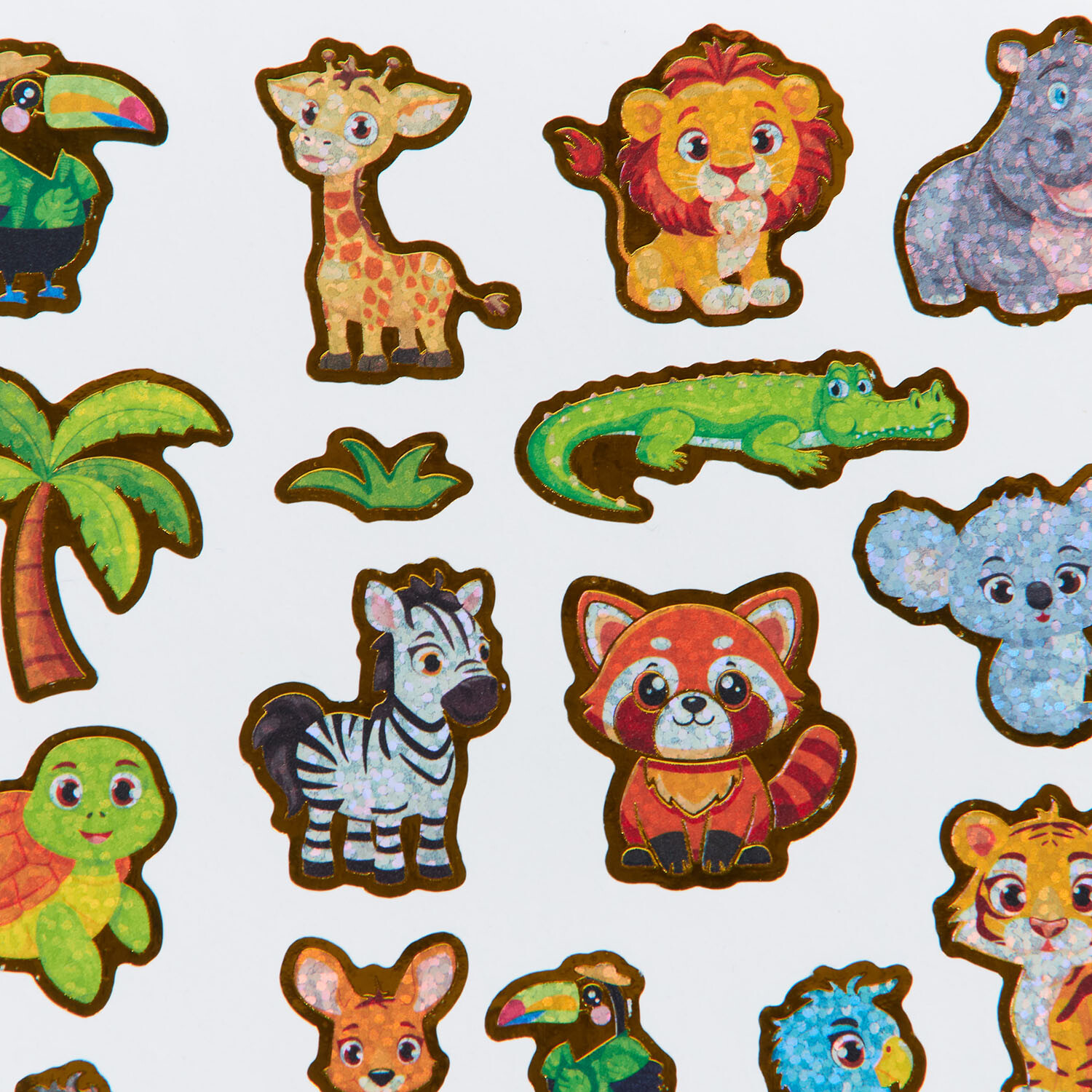 Animal Outline Stickers Multicolour Image 7