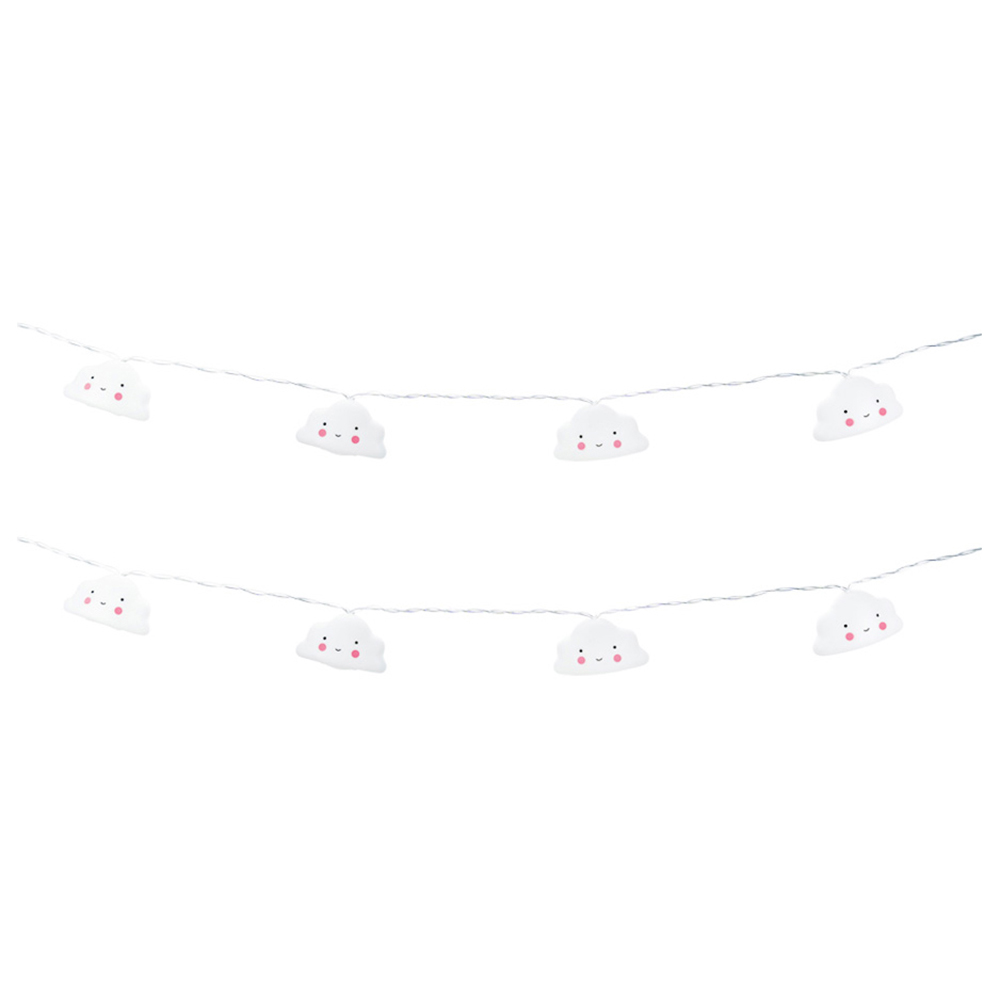 ValueLights 10 Warm White LED Cloud Fairy String Lights Image 2