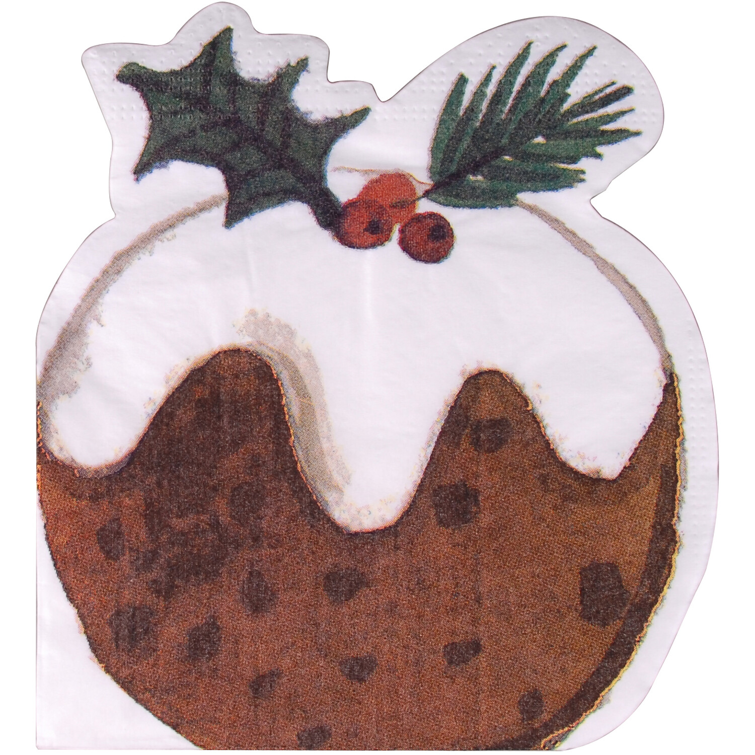 Set of 20 Santa or Pudding Napkins - Multicolour Image 1