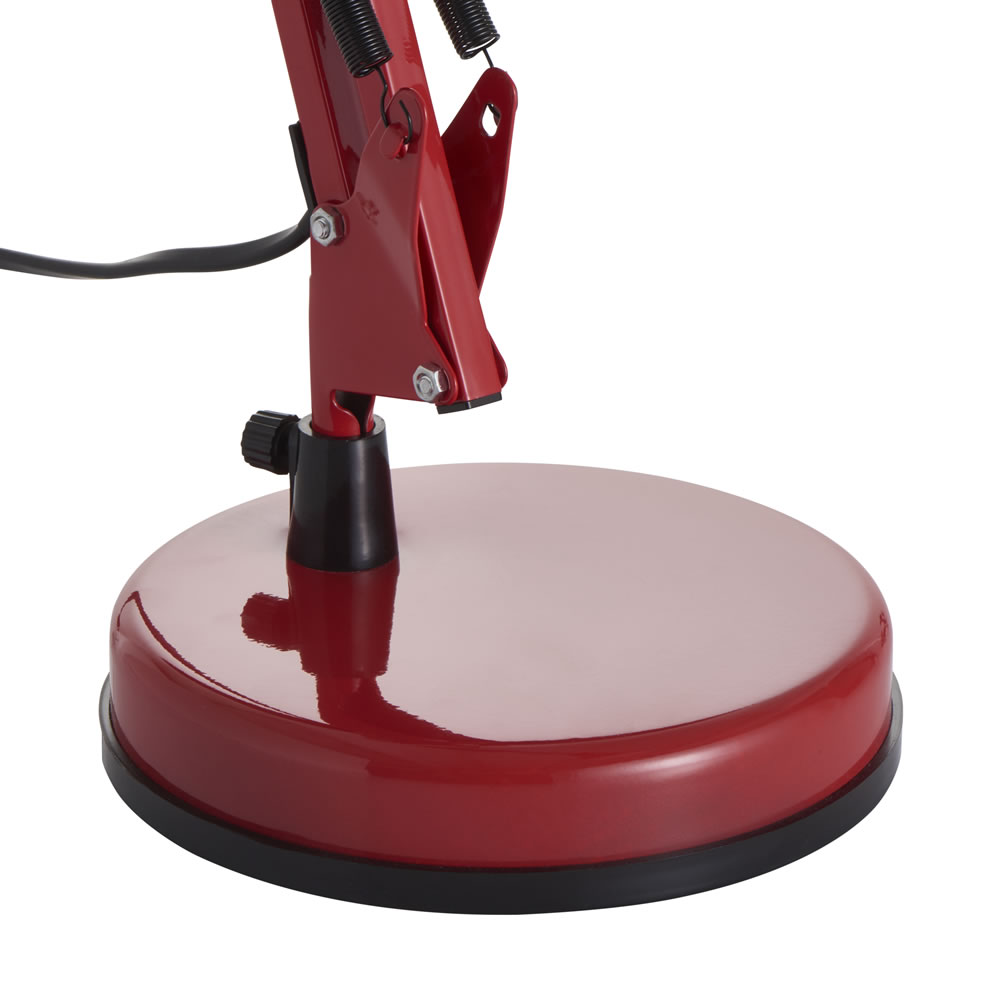 Wilko Angle Task Lamp Red Wilko