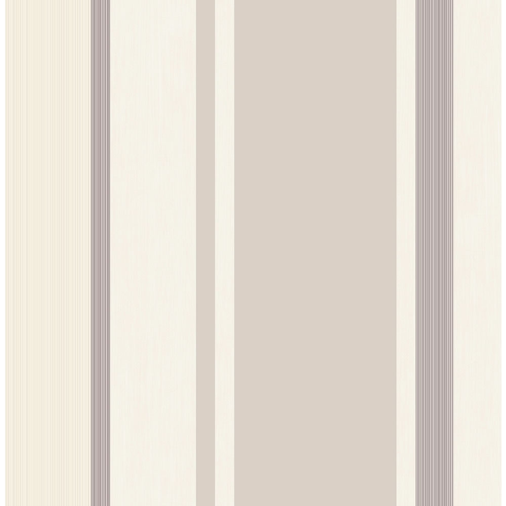 Wilko Manton Signature Stripe Neutral Wallpaper 50 -235 Image 1