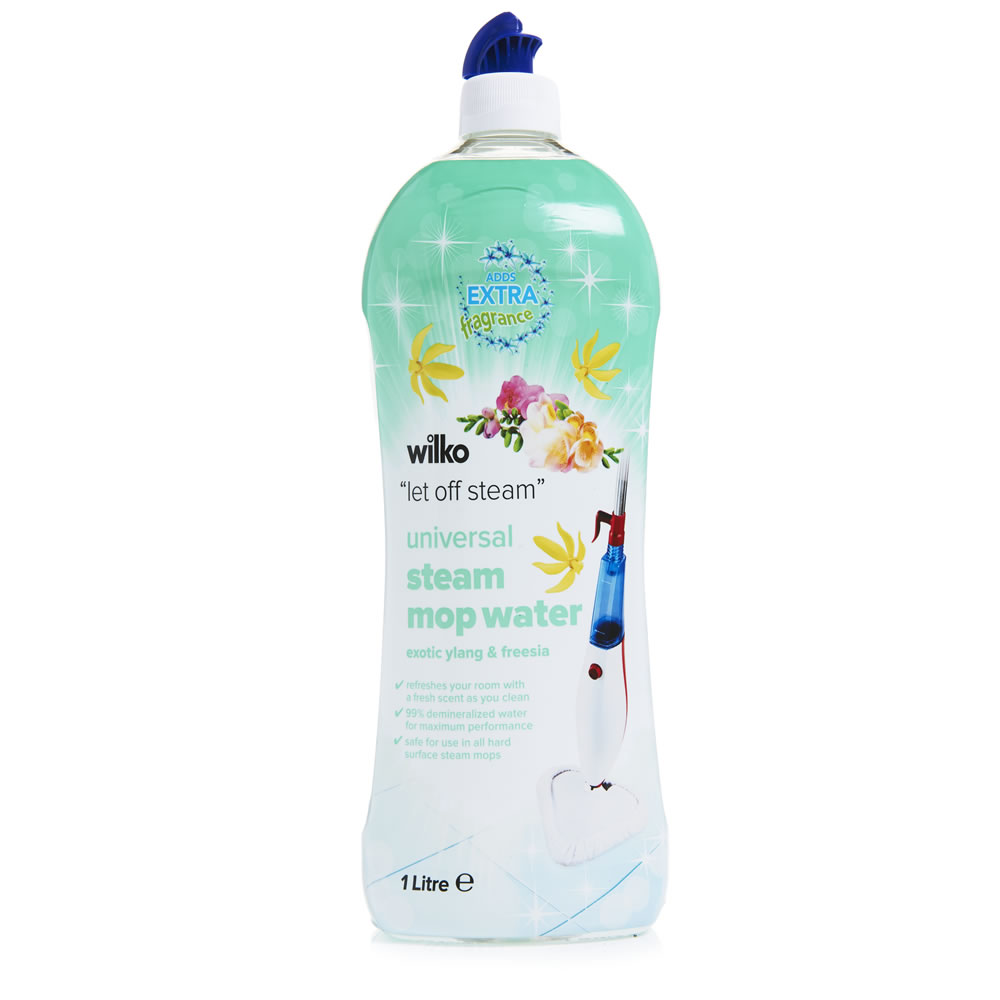 Wilko Steam Mop Water Ylang and Freesia 1L Image 1