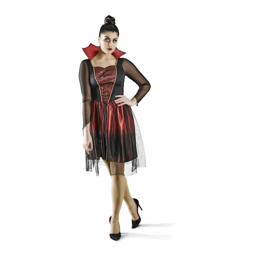 Wilko Halloween Vampiress Costume Size 8-10 Image 1