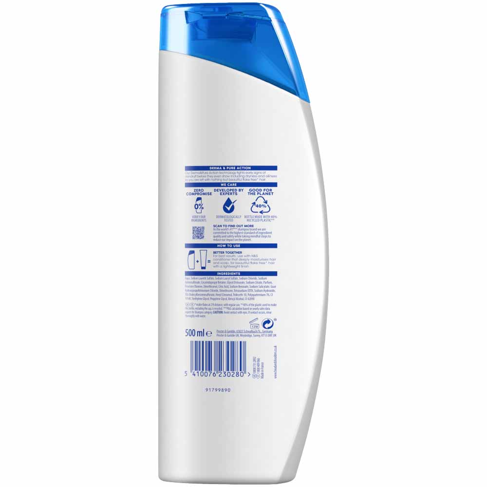 Head & Shoulders Anti Dandruff Shampoo Smooth and Silky 500ml Image 2