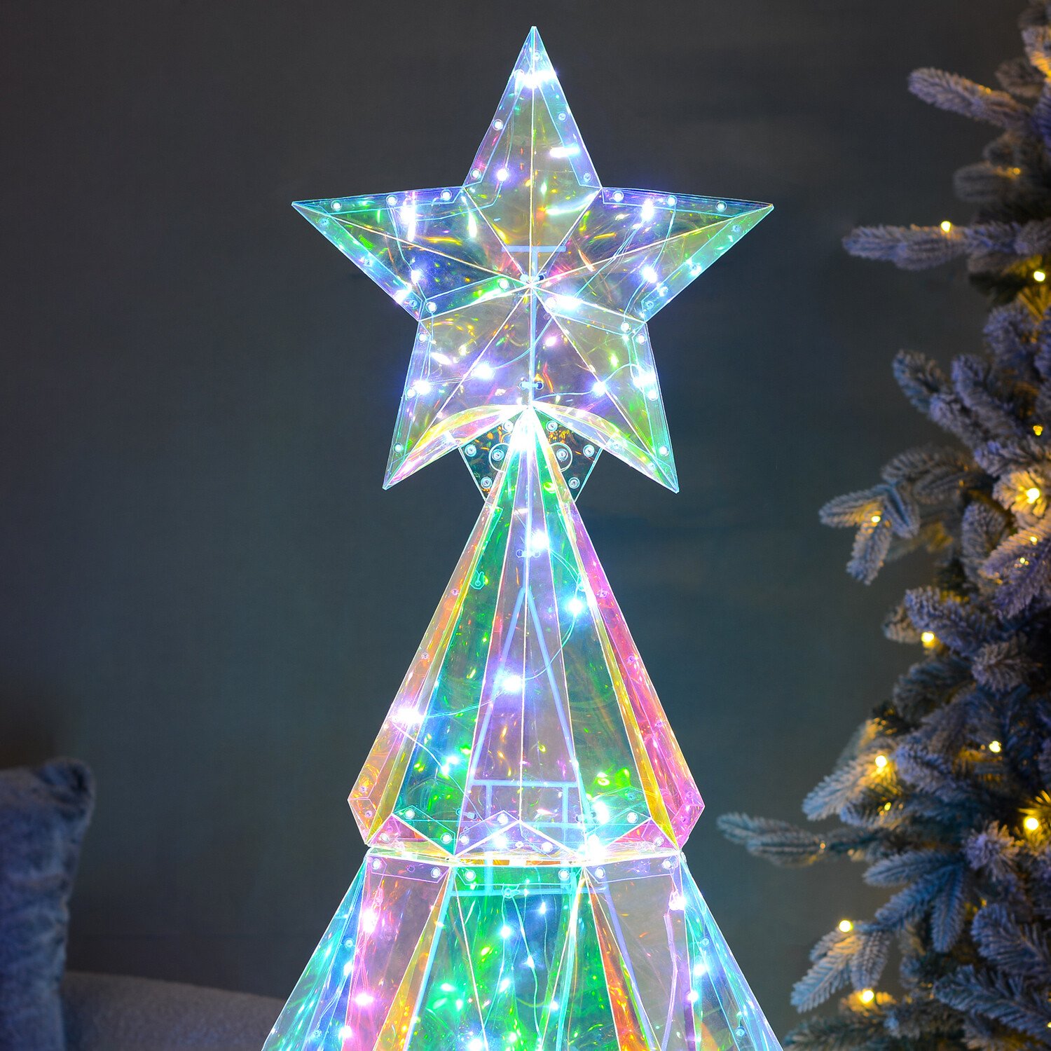 Iridescent LED Half Tree Image 2