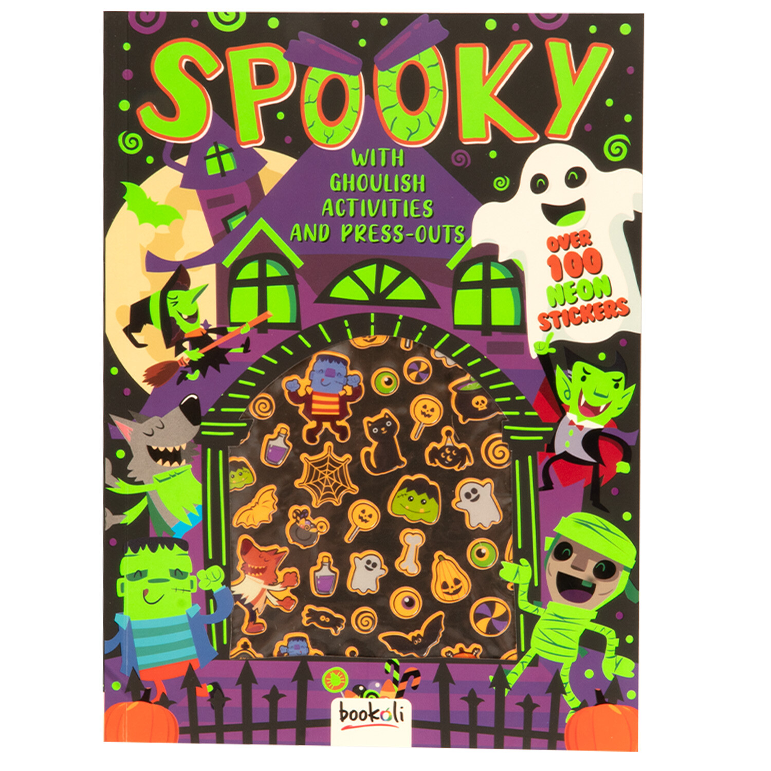 Spooky Puffy Stickers Neon Image 1