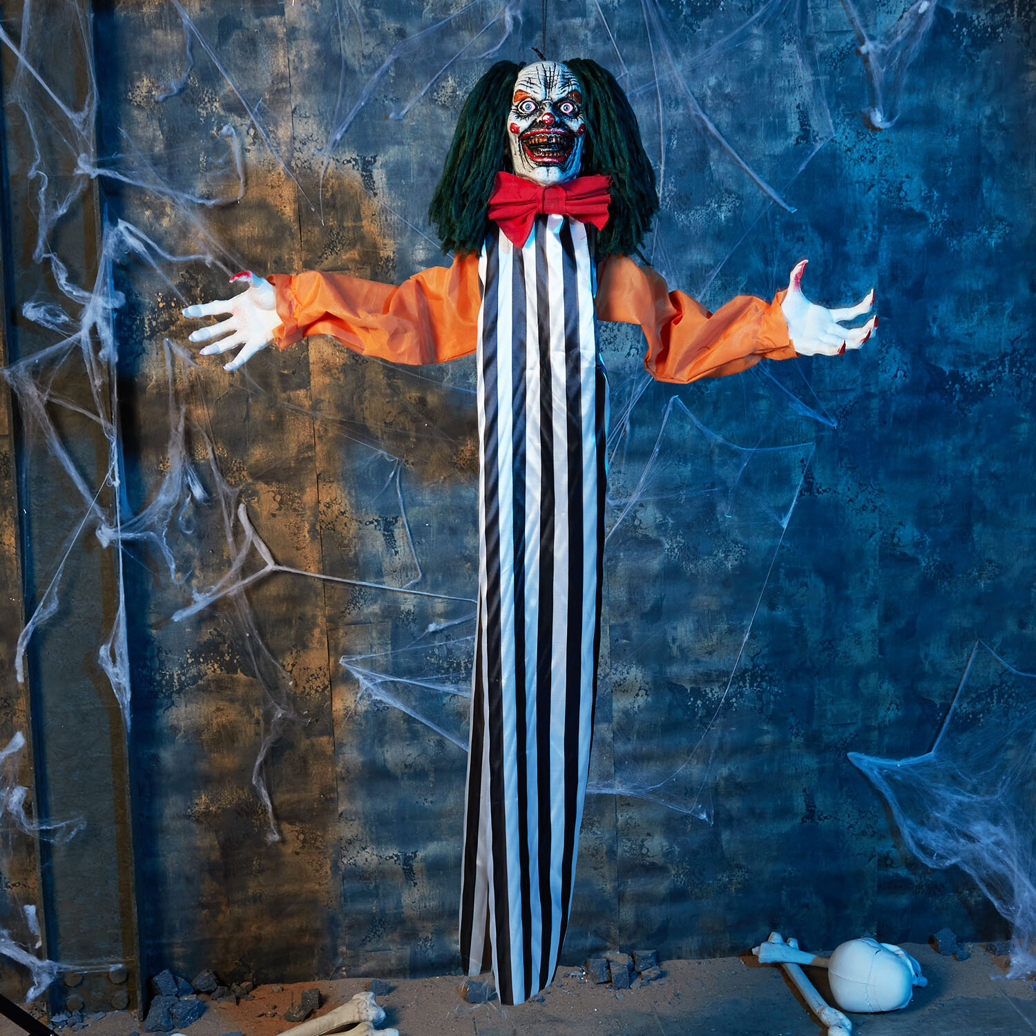 Hanging Creepy Clown Multicolour Image 2