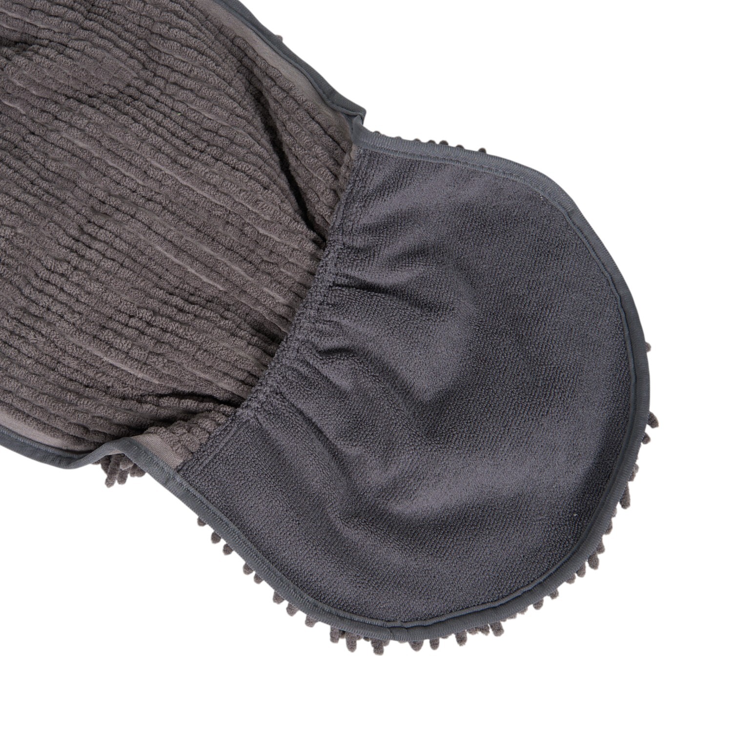 Pet Noodle Towel Glove Grey Image 5