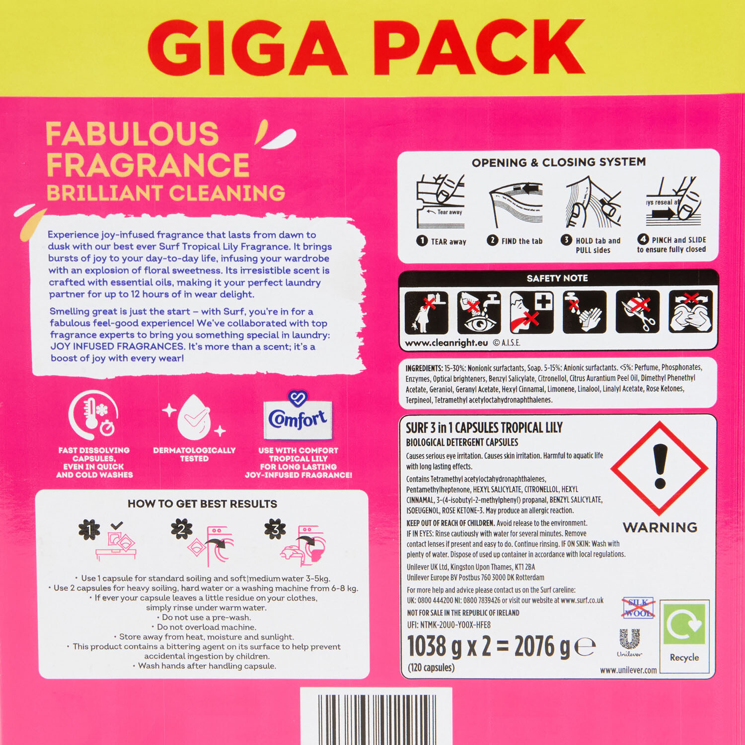Surf Laundry Capsules Giga Pack Image 6