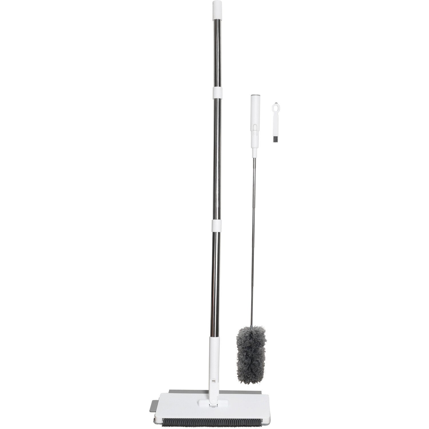 Multi-Functional Mop, Broom & Duster Set - White Image 1