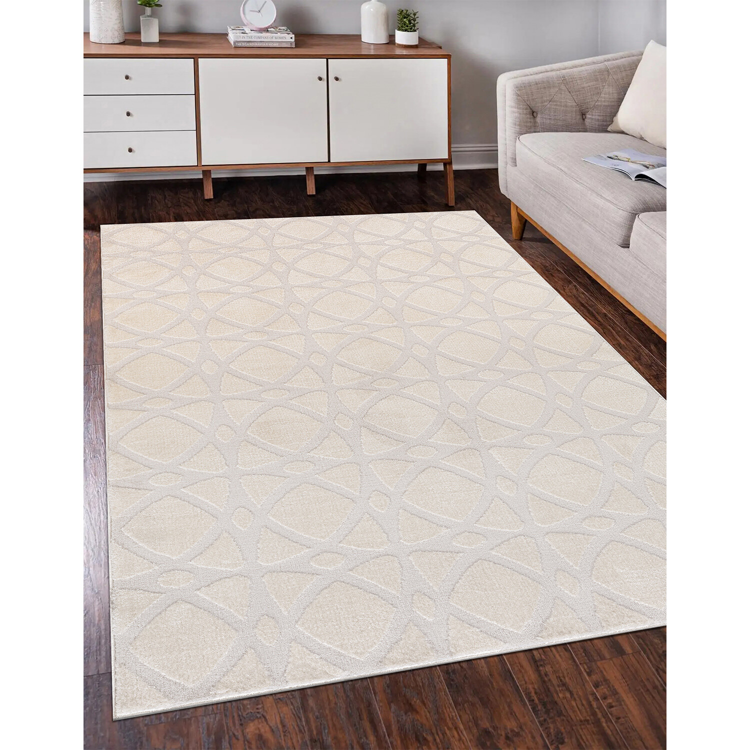 Lemonde Geo Rug - Cream / 120cm Image 2