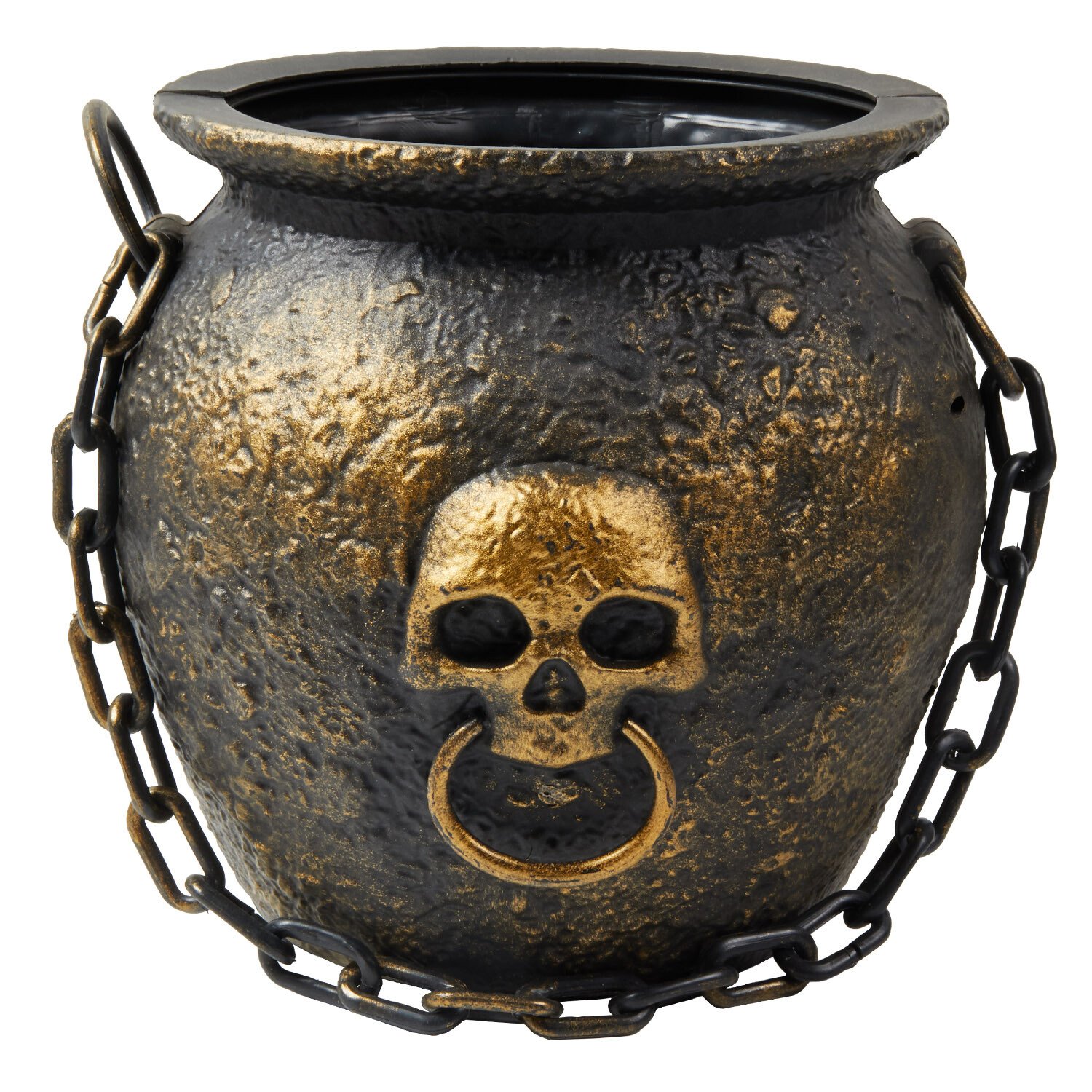 Light Up Halloween Cauldron Bronze Image 1