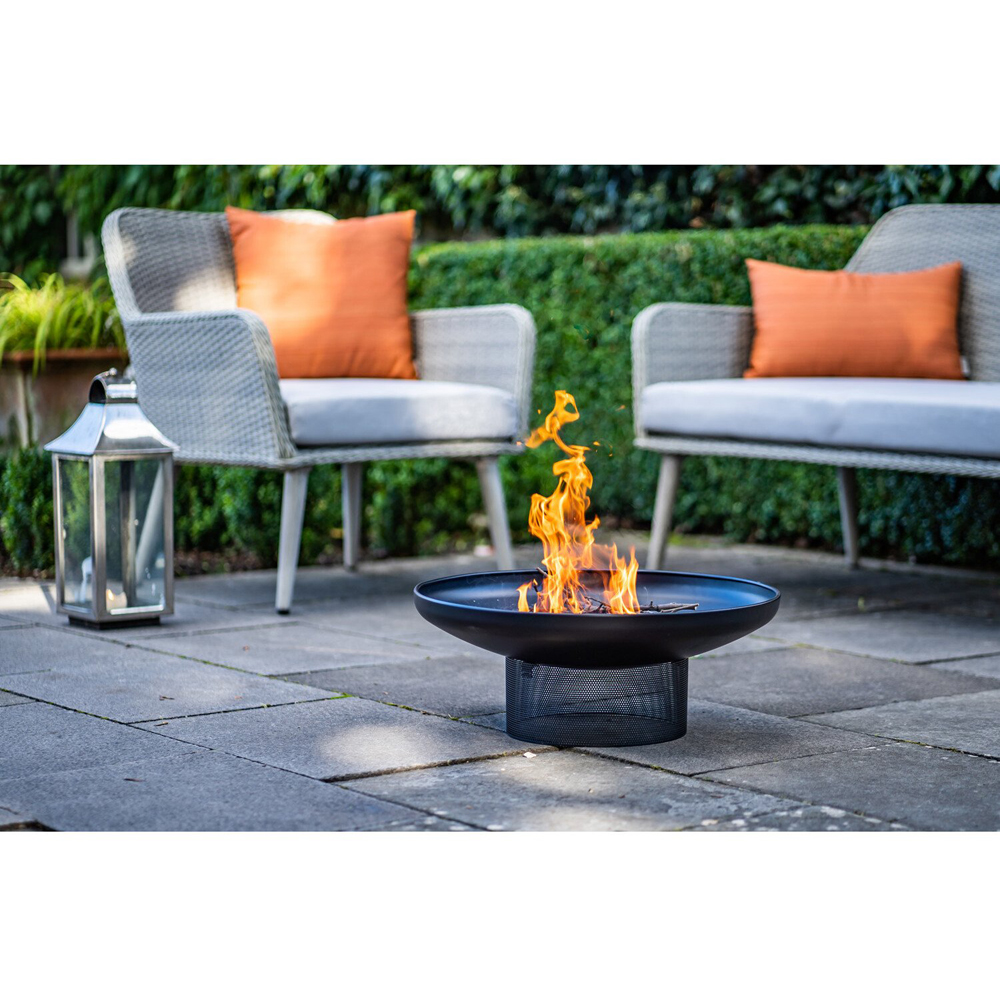 Perforated Steel Round Firepit Image 2