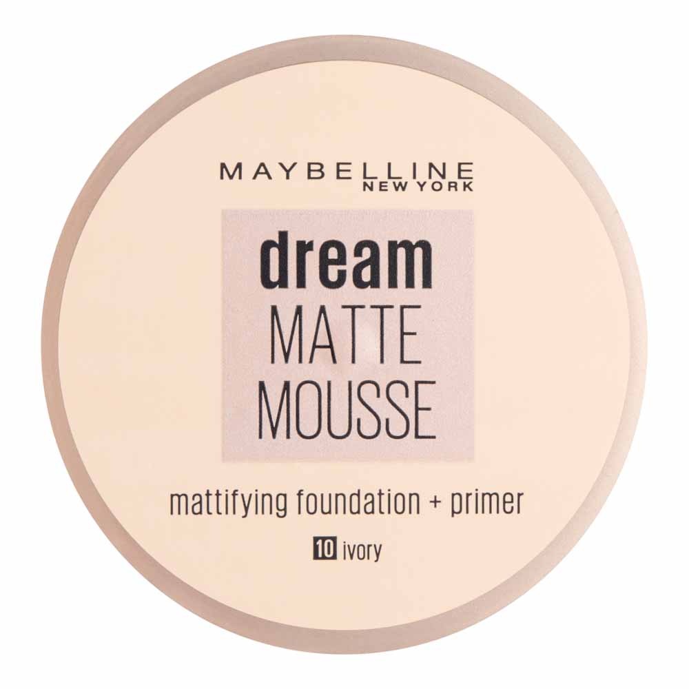 Maybelline Dream Matte Mousse Foundation SPF15 Ivory 10 18ml Image 1