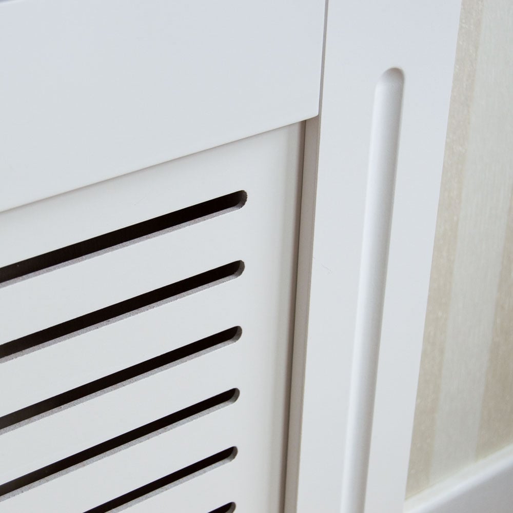 Vida Designs Milton Medium White Radiator Cover Image 6